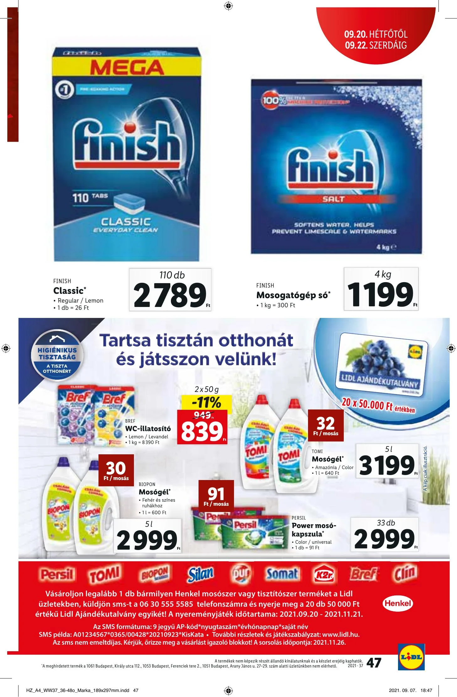 Lidl akciós újság 09.16–09.22 – 47. oldal