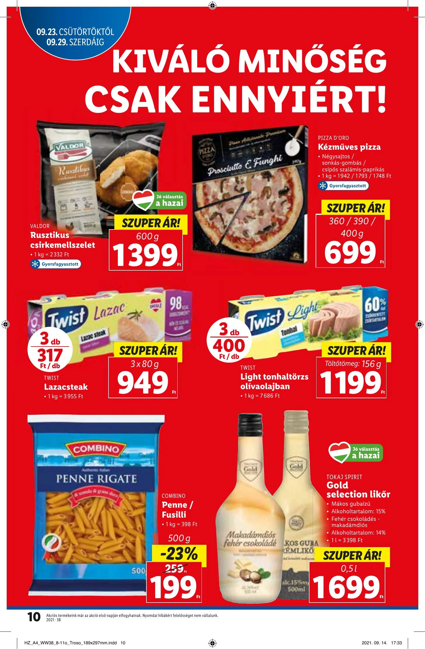 Lidl akciós újság 09.23–09.29 – 10. oldal