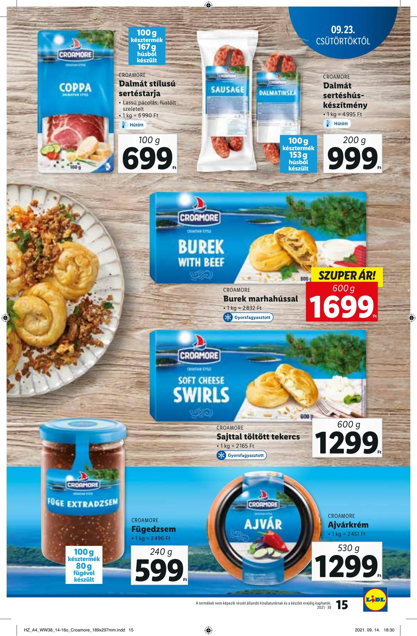 Lidl akciós újság 09.23–09.29 – 15. oldal