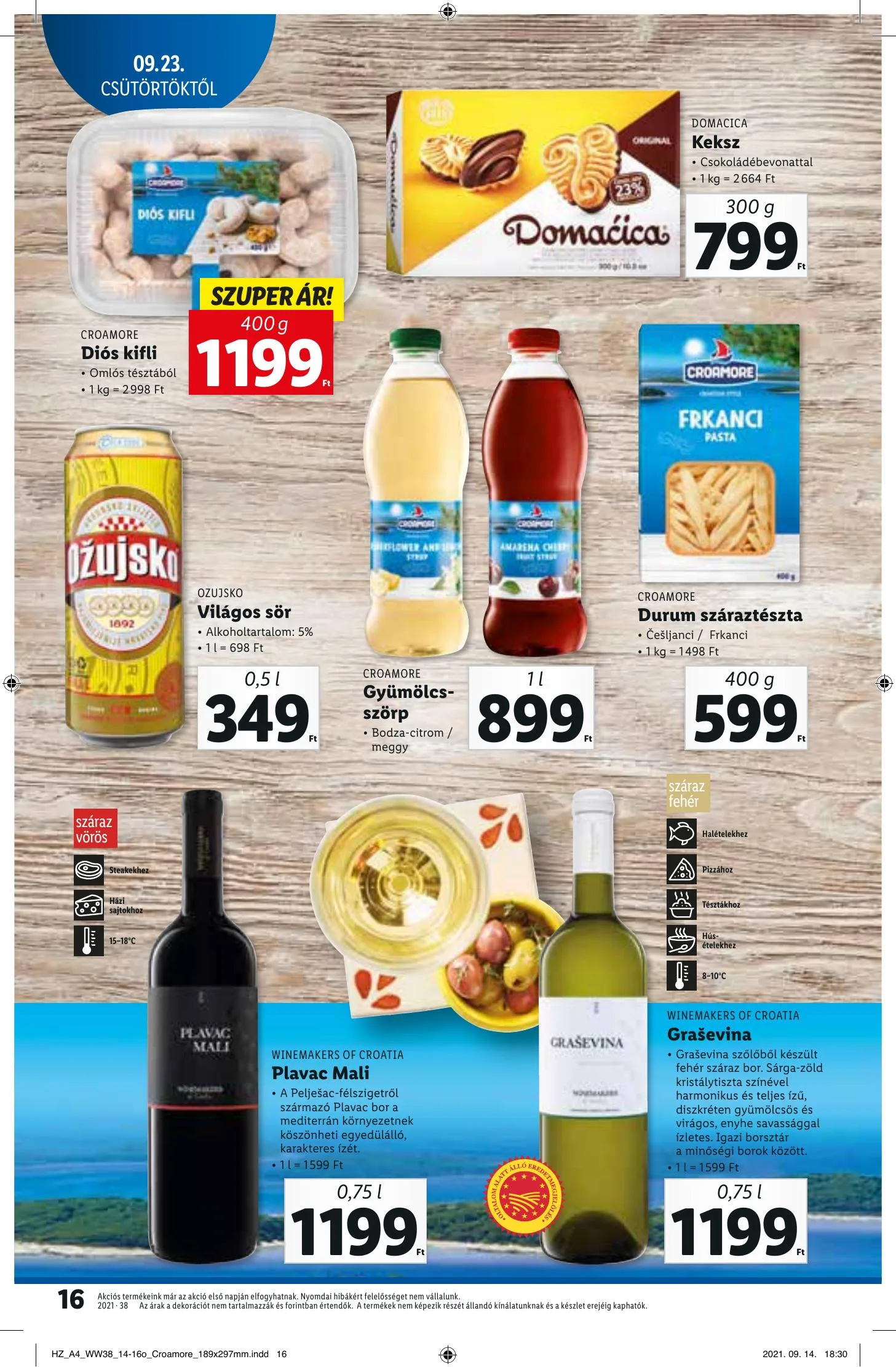 Lidl akciós újság 09.23–09.29 – 16. oldal