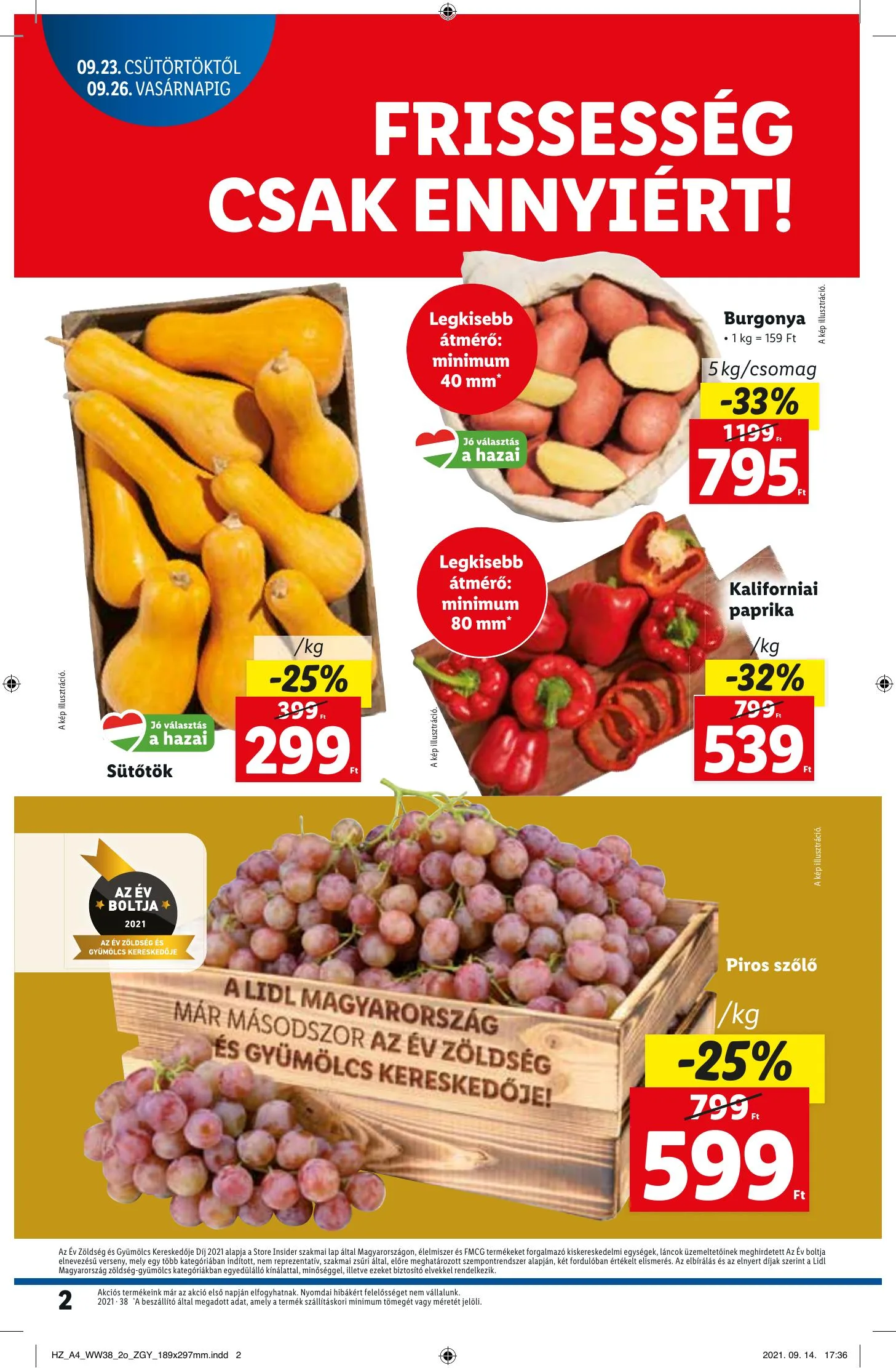 Lidl akciós újság 09.23–09.29 – 2. oldal