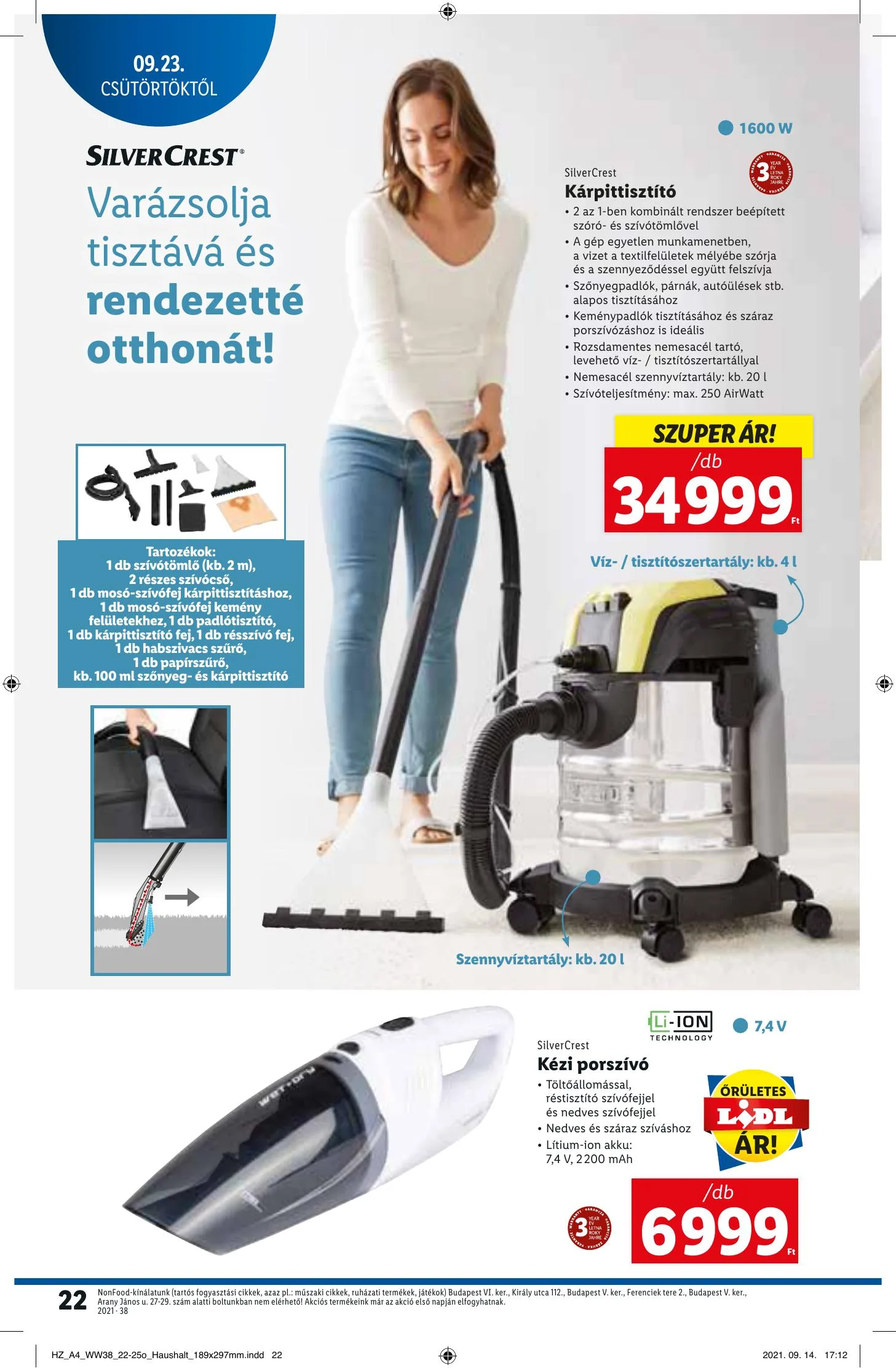 Lidl akciós újság 09.23–09.29 – 22. oldal