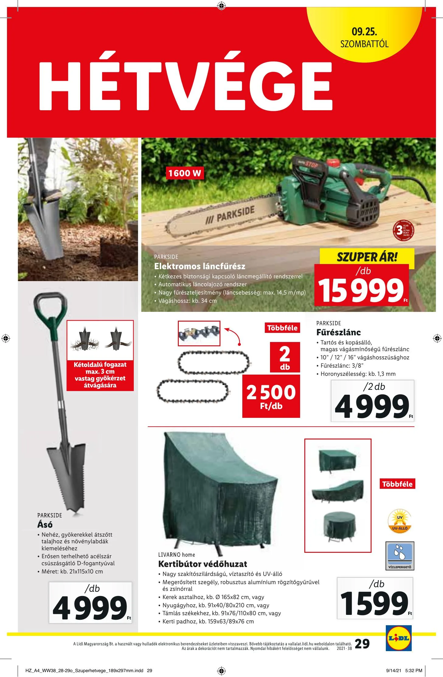 Lidl akciós újság 09.23–09.29 – 29. oldal