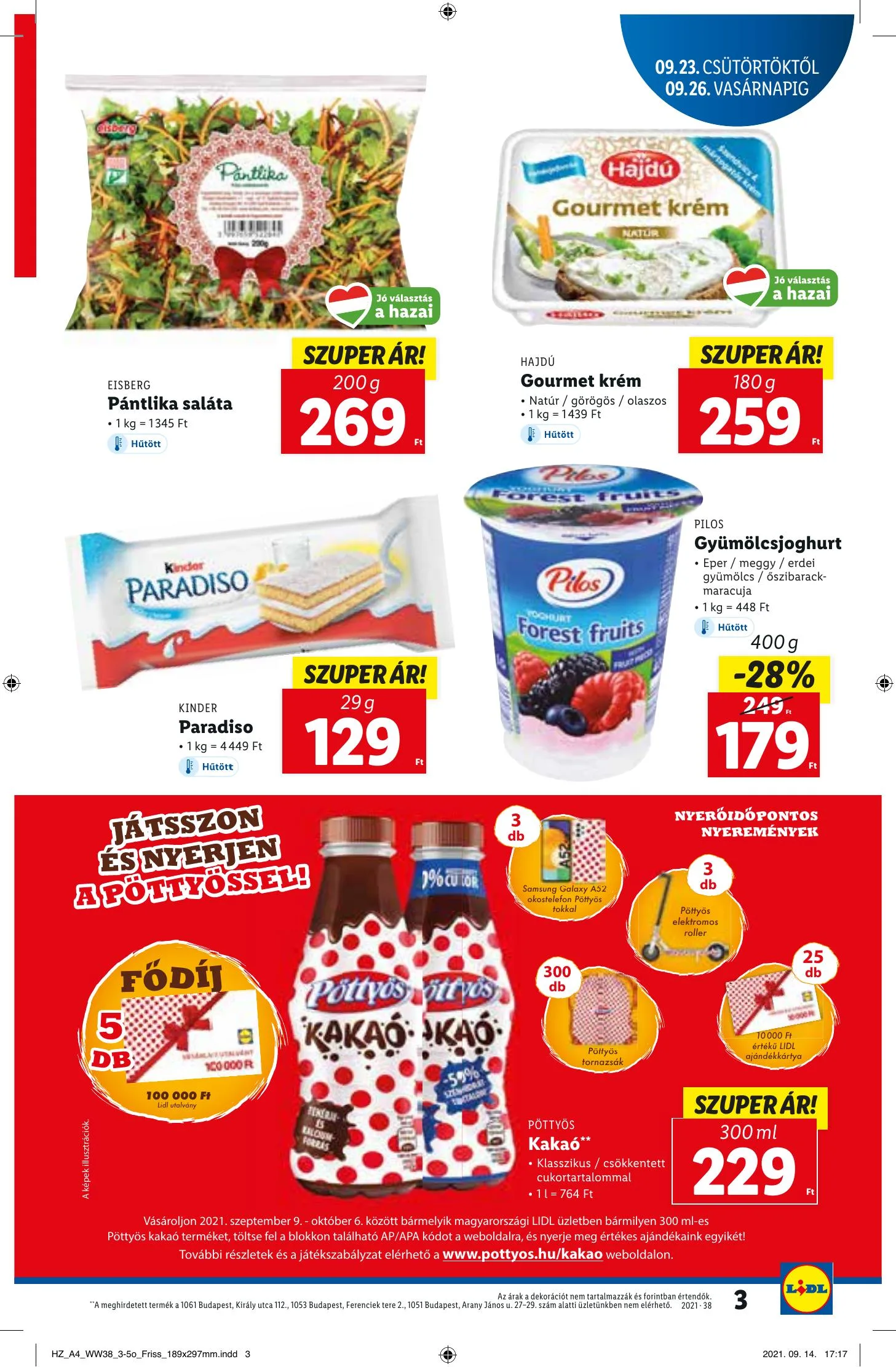 Lidl akciós újság 09.23–09.29 – 3. oldal