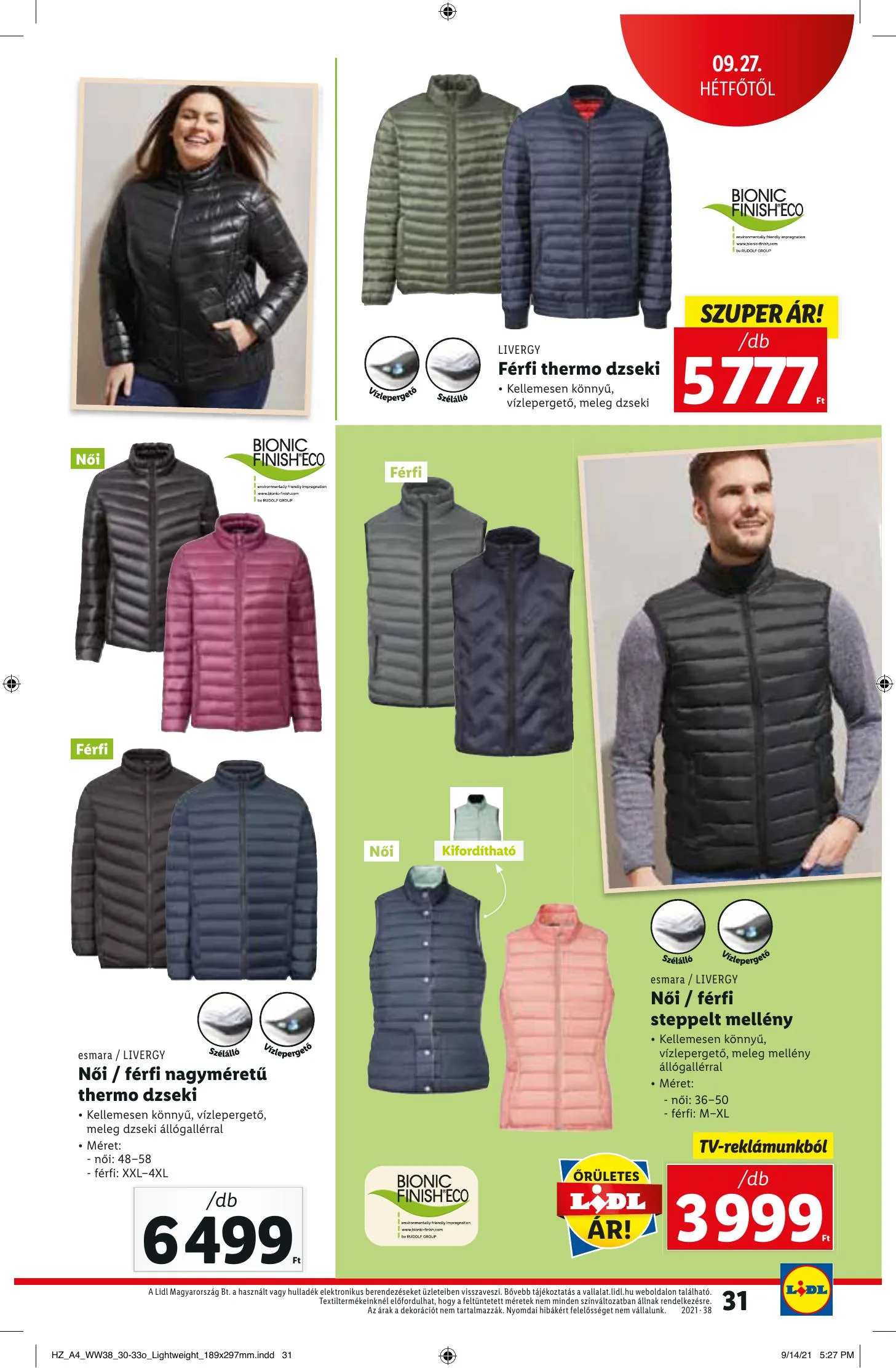 Lidl akciós újság 09.23–09.29 – 31. oldal