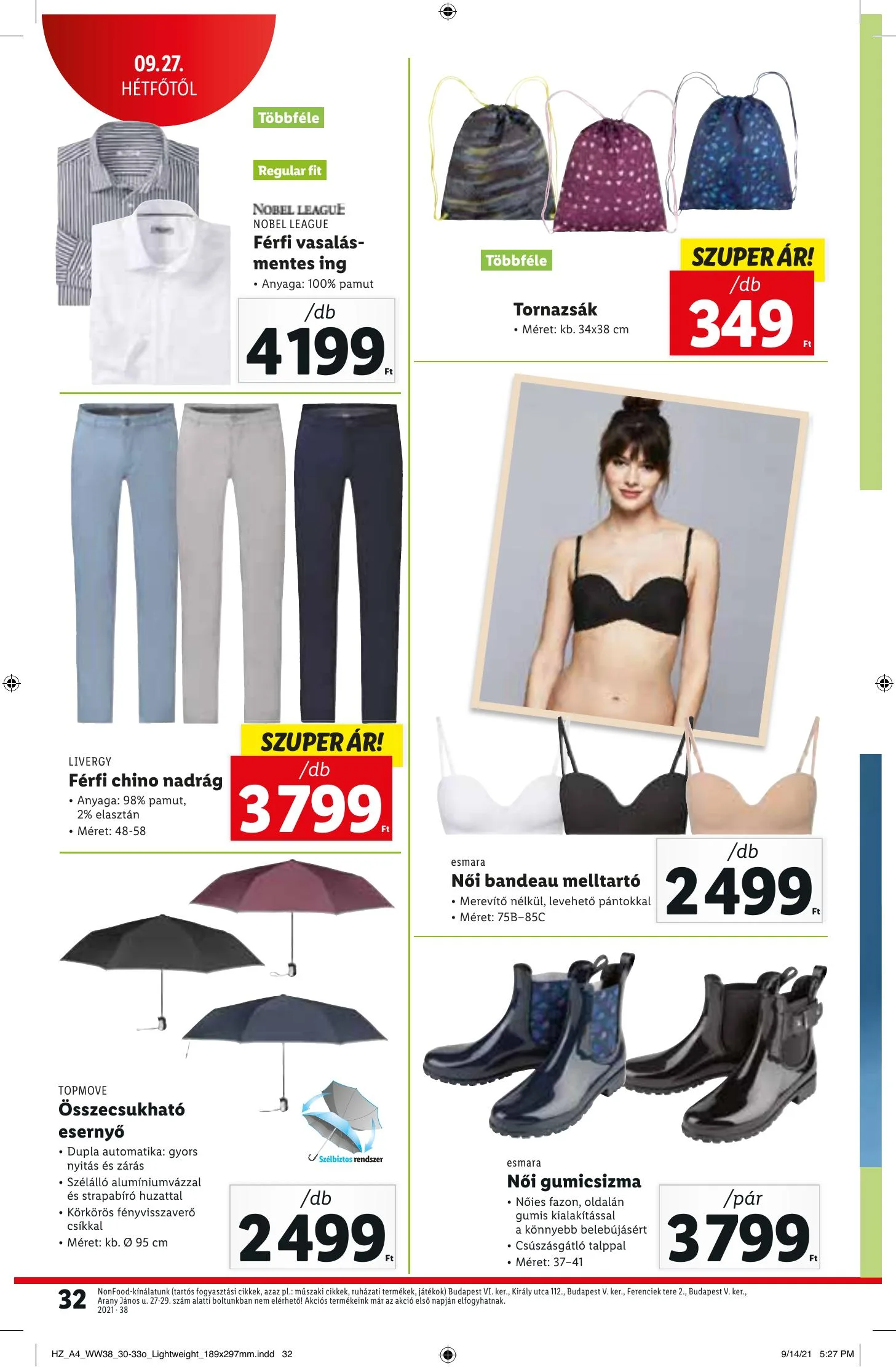 Lidl akciós újság 09.23–09.29 – 32. oldal