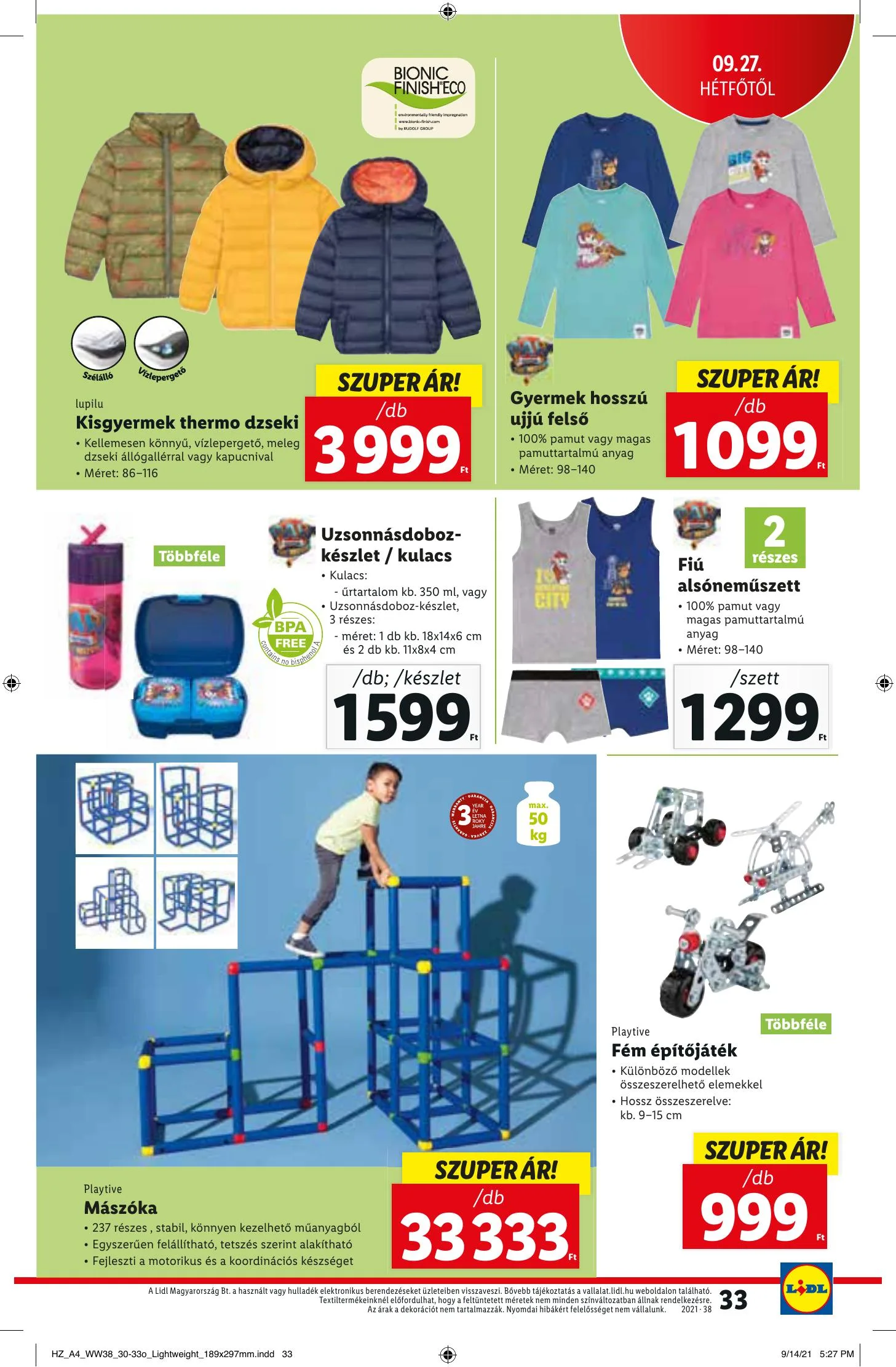 Lidl akciós újság 09.23–09.29 – 33. oldal