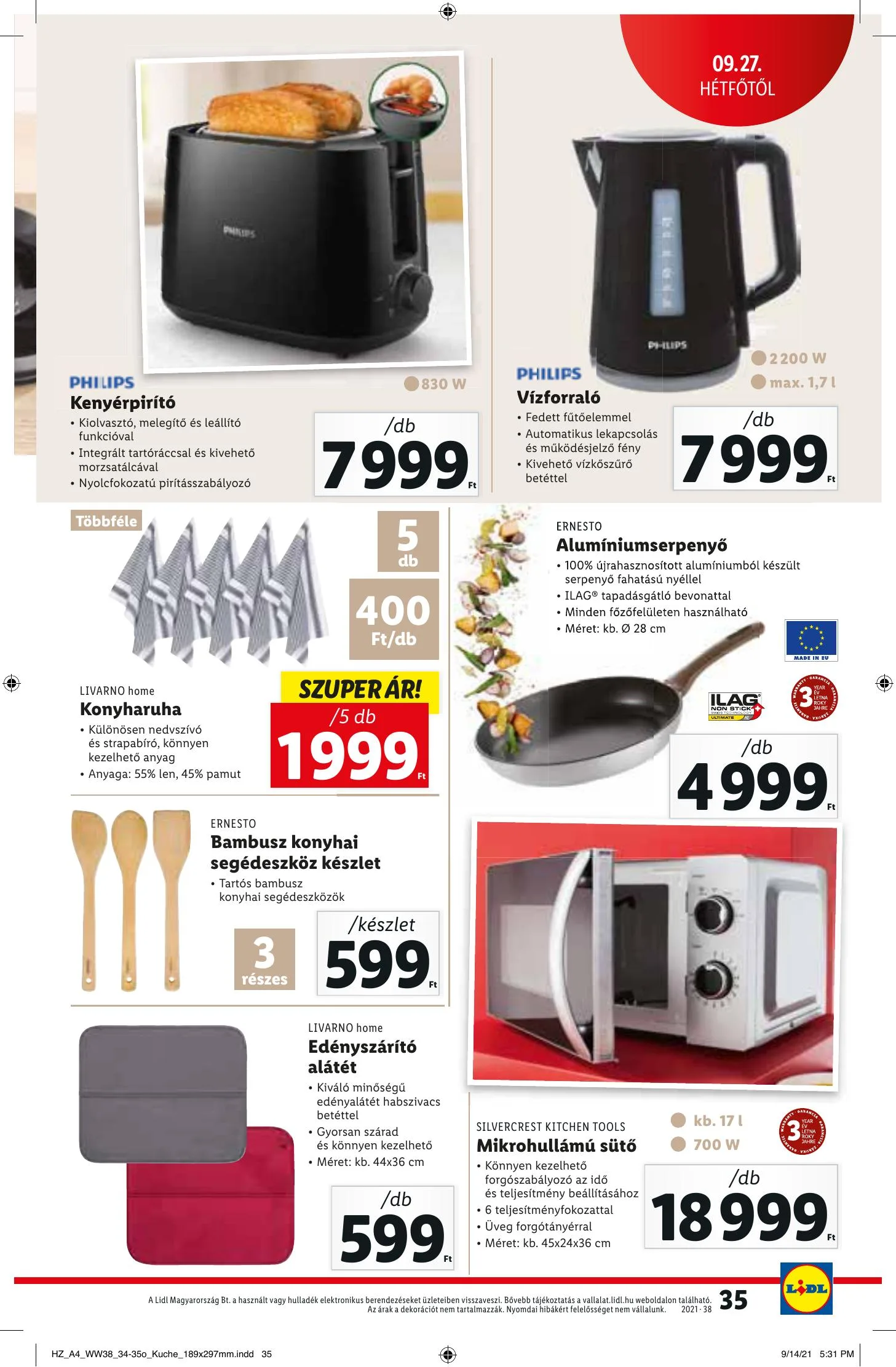 Lidl akciós újság 09.23–09.29 – 35. oldal