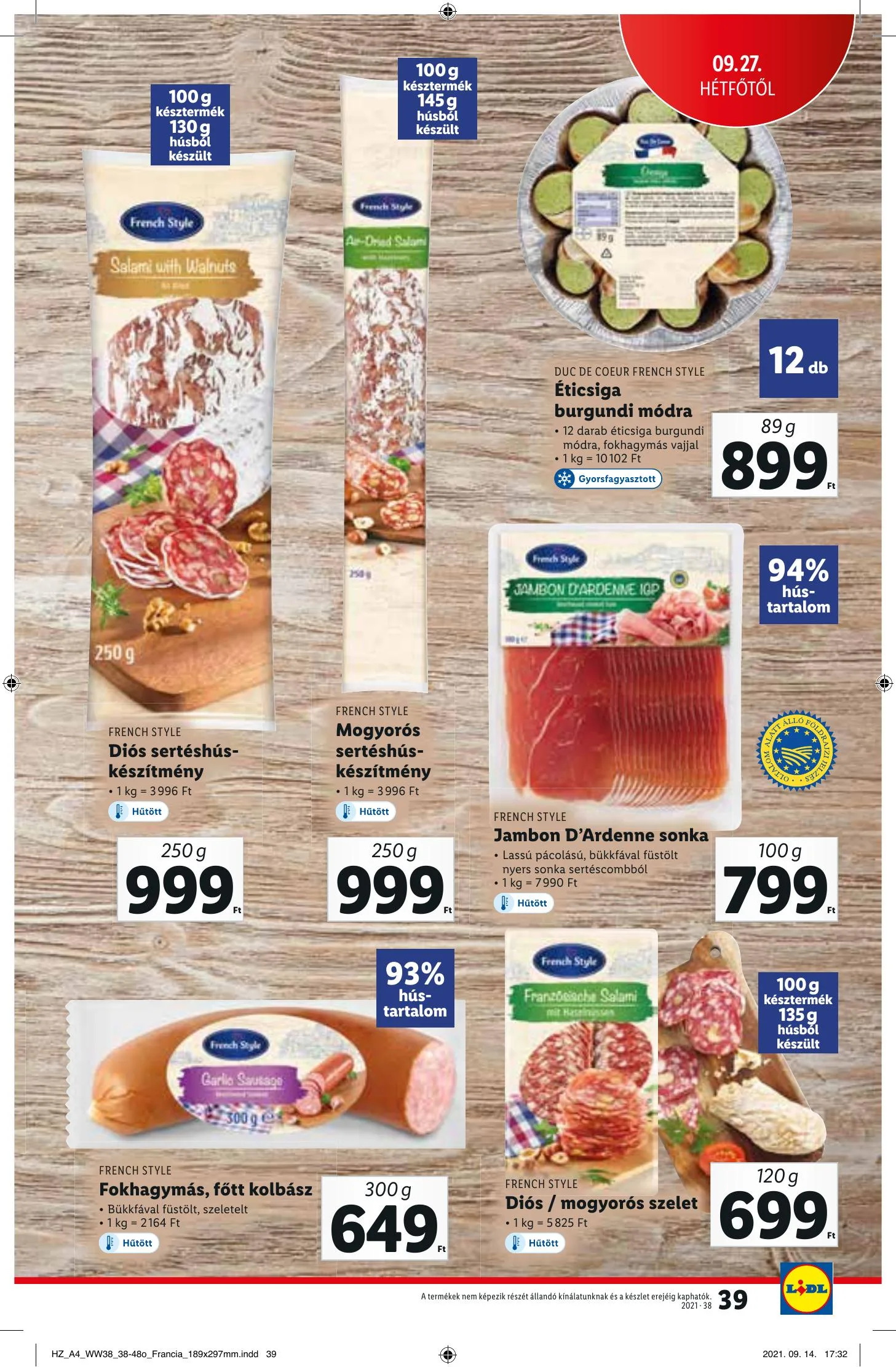 Lidl akciós újság 09.23–09.29 – 39. oldal