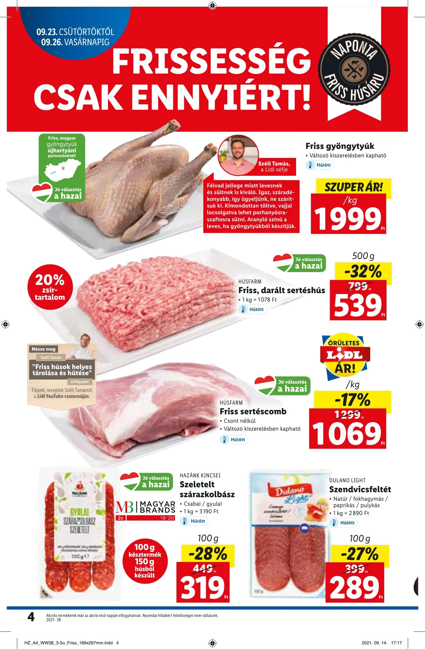 Lidl akciós újság 09.23–09.29 – 4. oldal