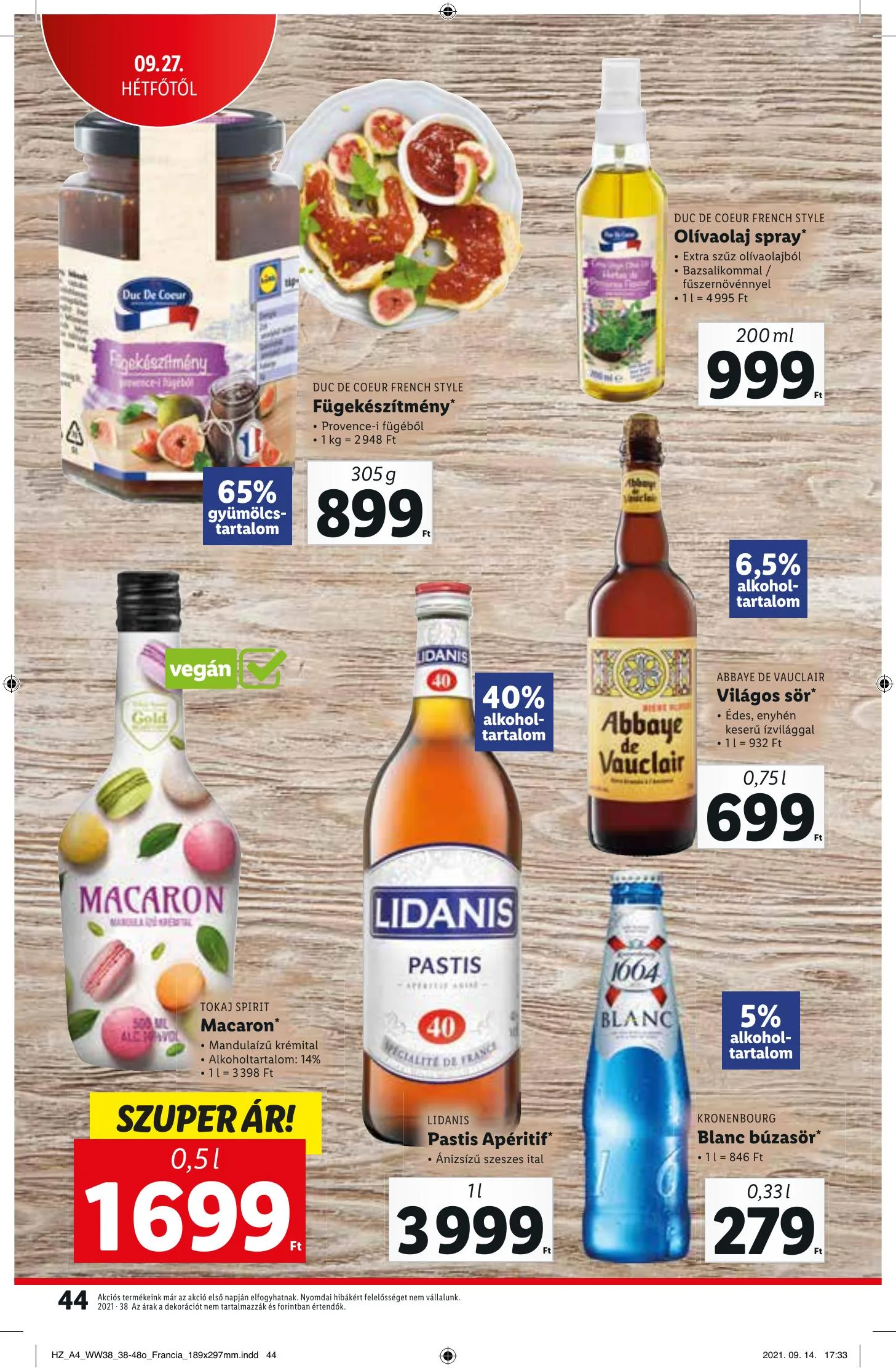 Lidl akciós újság 09.23–09.29 – 44. oldal