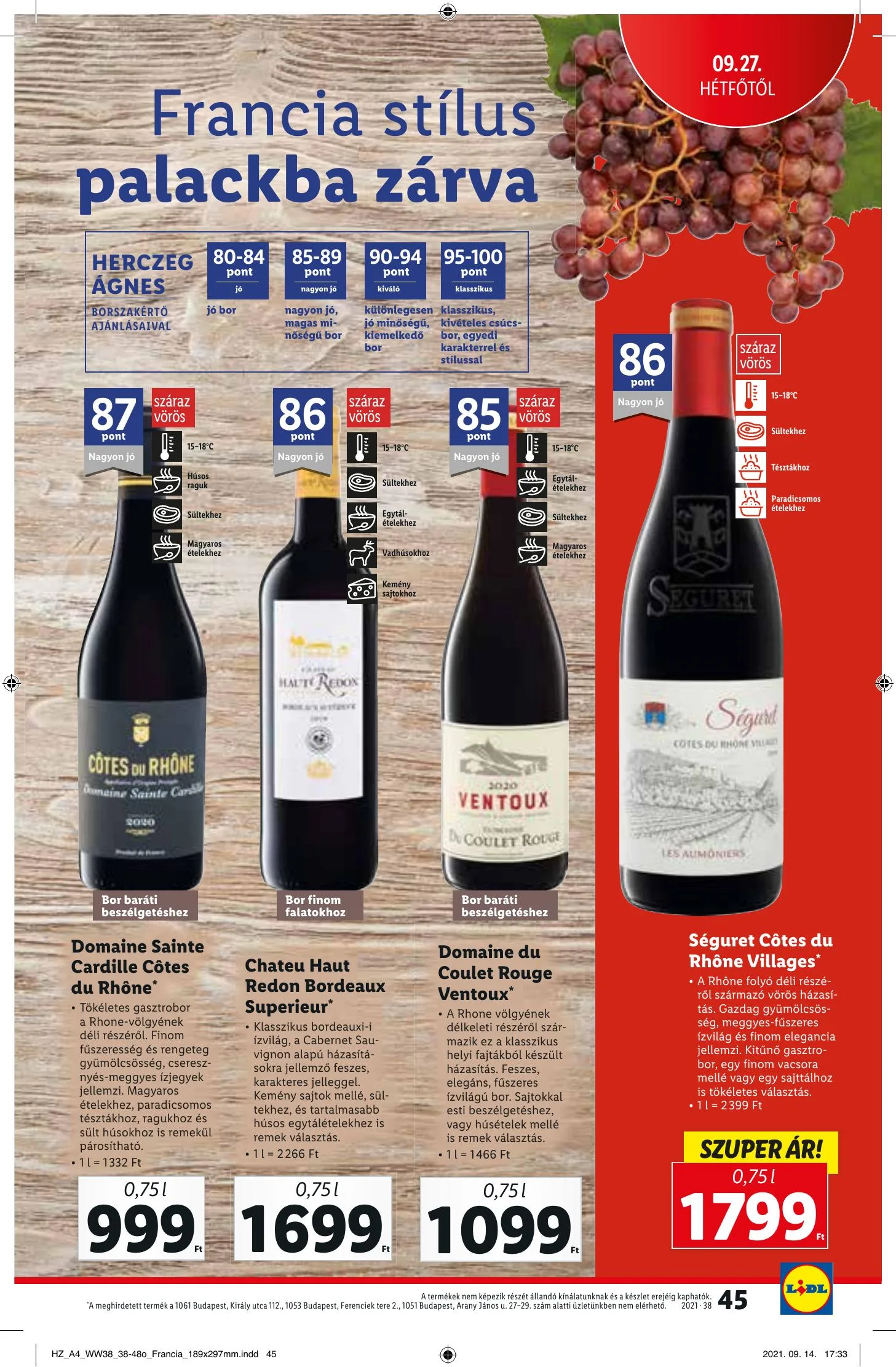 Lidl akciós újság 09.23–09.29 – 45. oldal