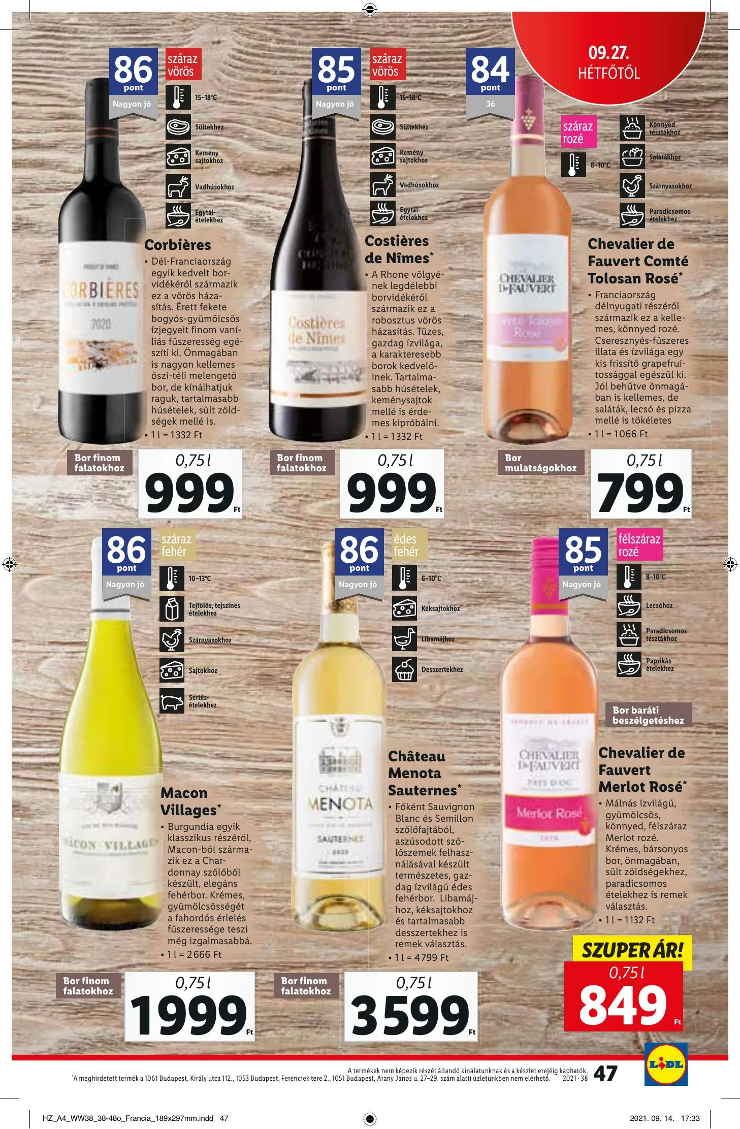 Lidl akciós újság 09.23–09.29 – 47. oldal