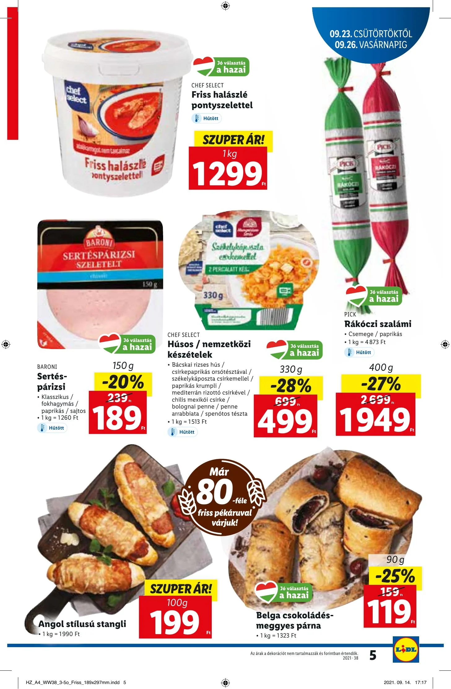 Lidl akciós újság 09.23–09.29 – 5. oldal