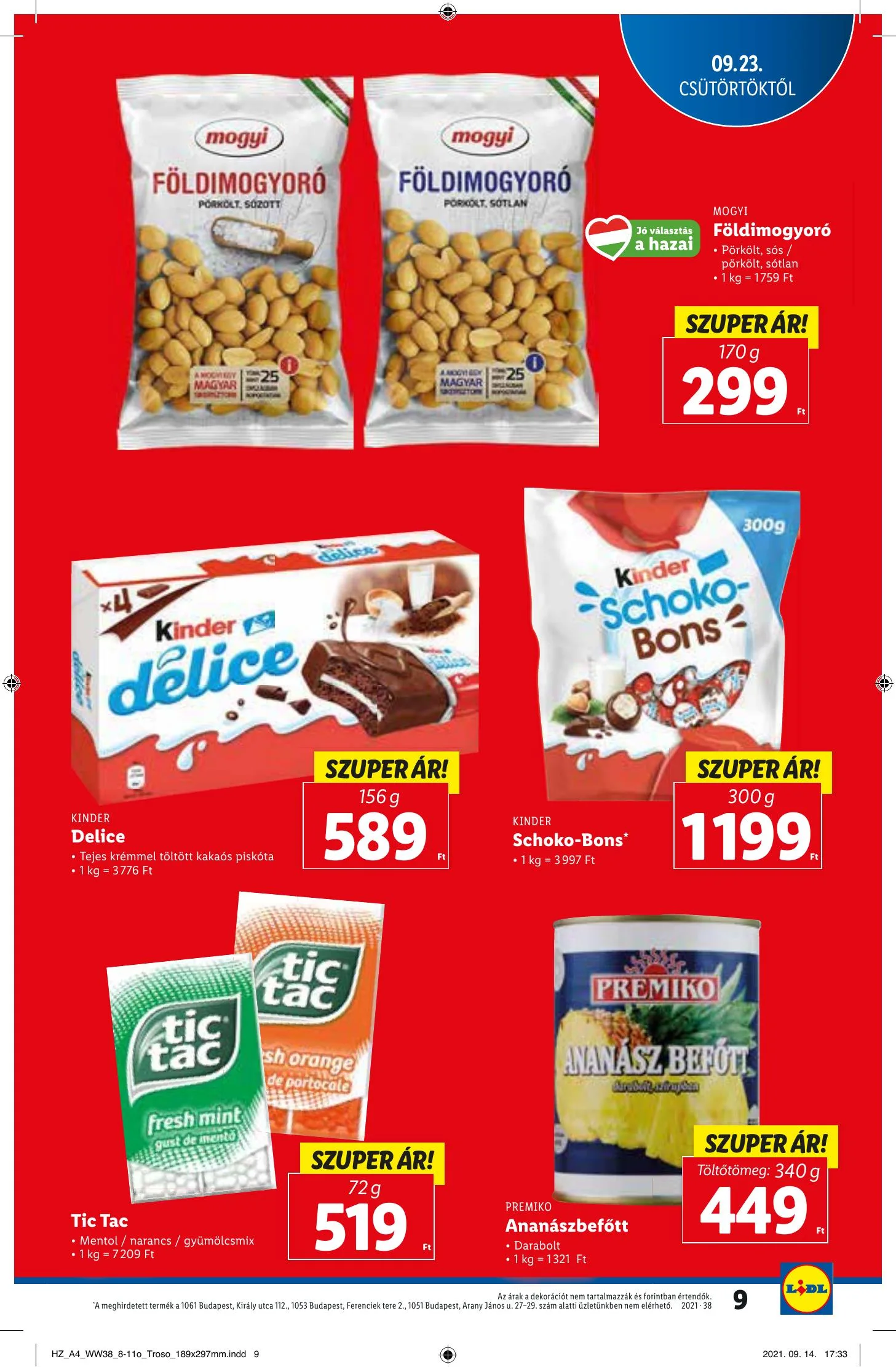 Lidl akciós újság 09.23–09.29 – 9. oldal