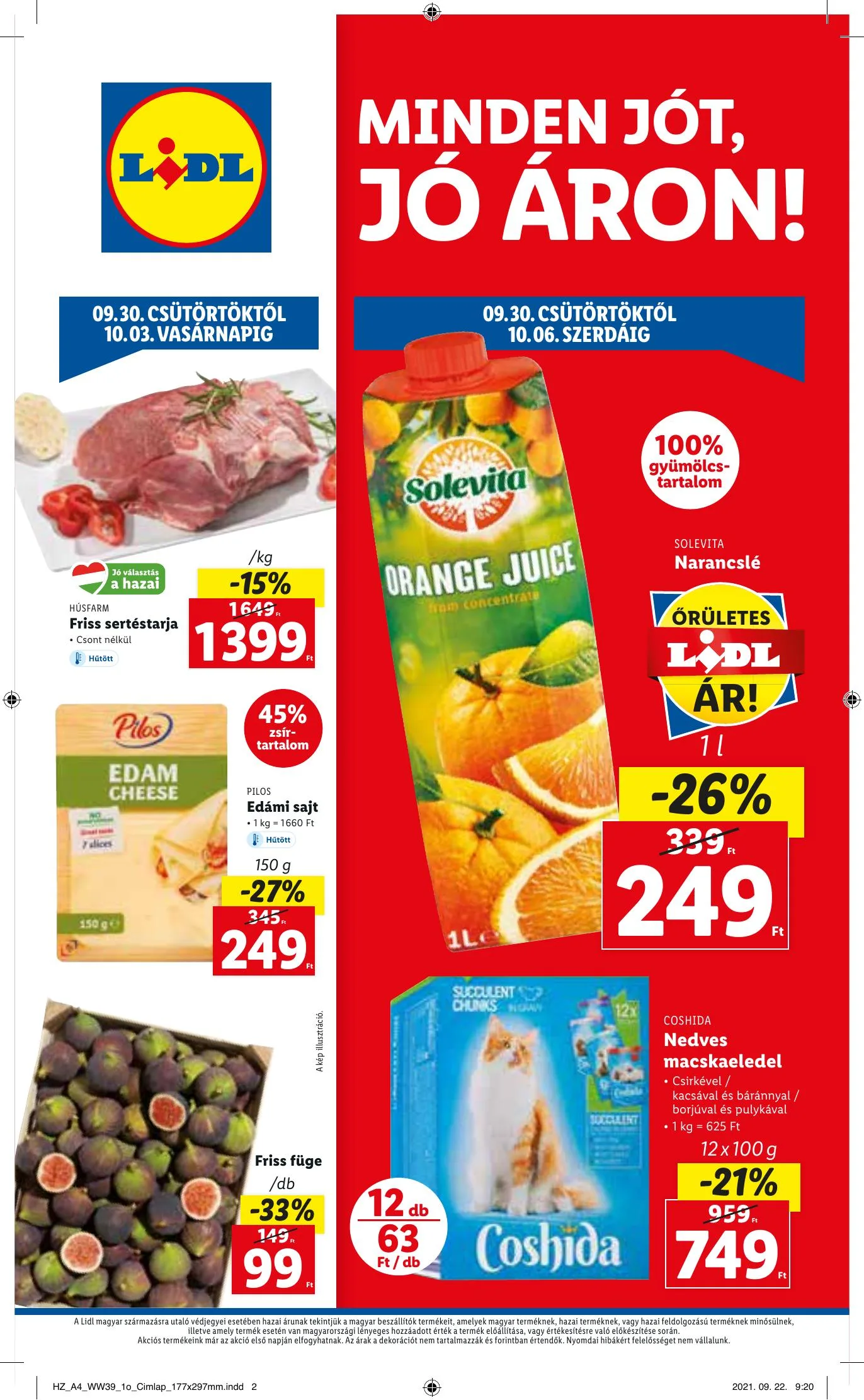 Lidl akciós újság 09.30–10.06