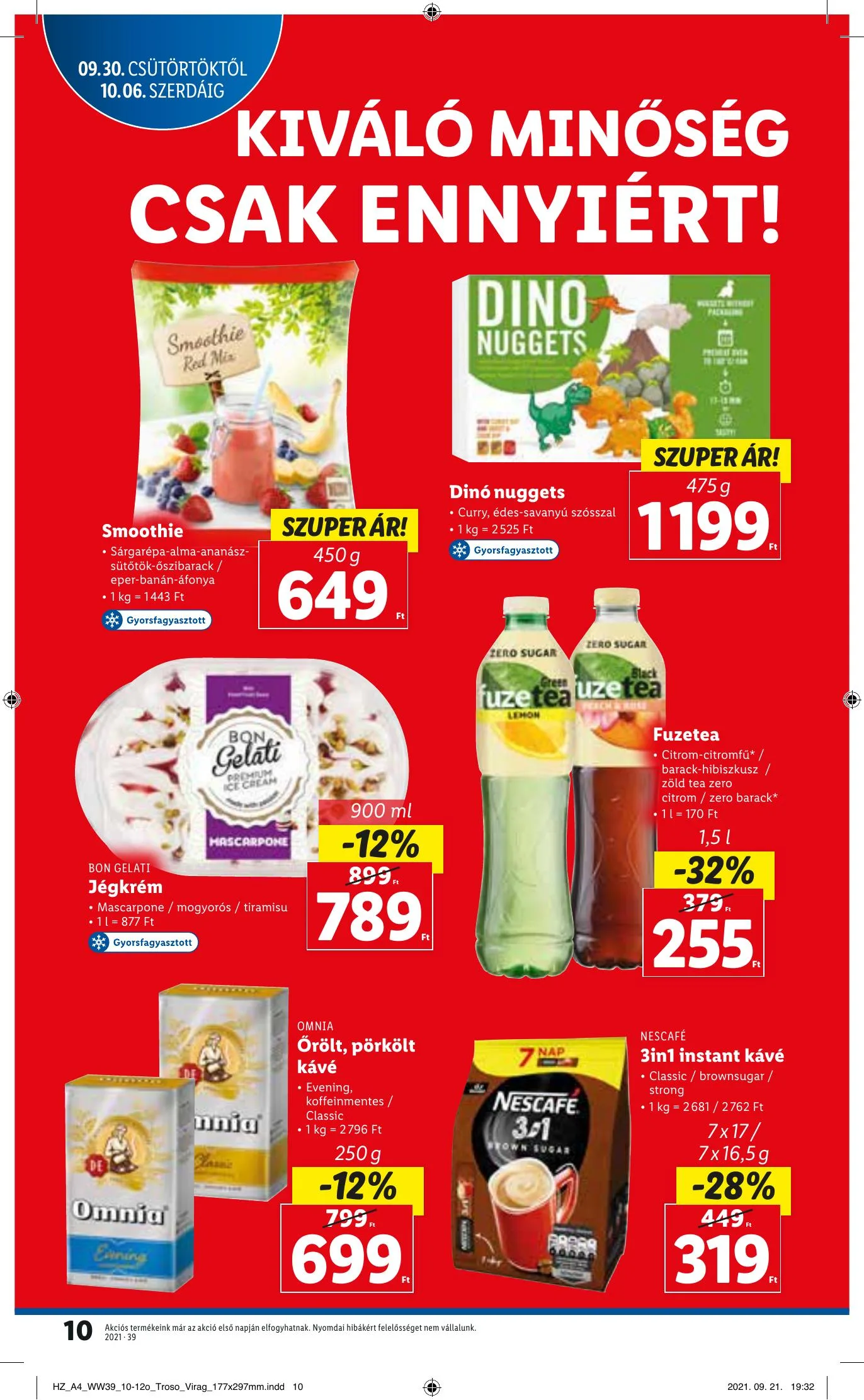 Lidl akciós újság 09.30–10.06 – 10. oldal