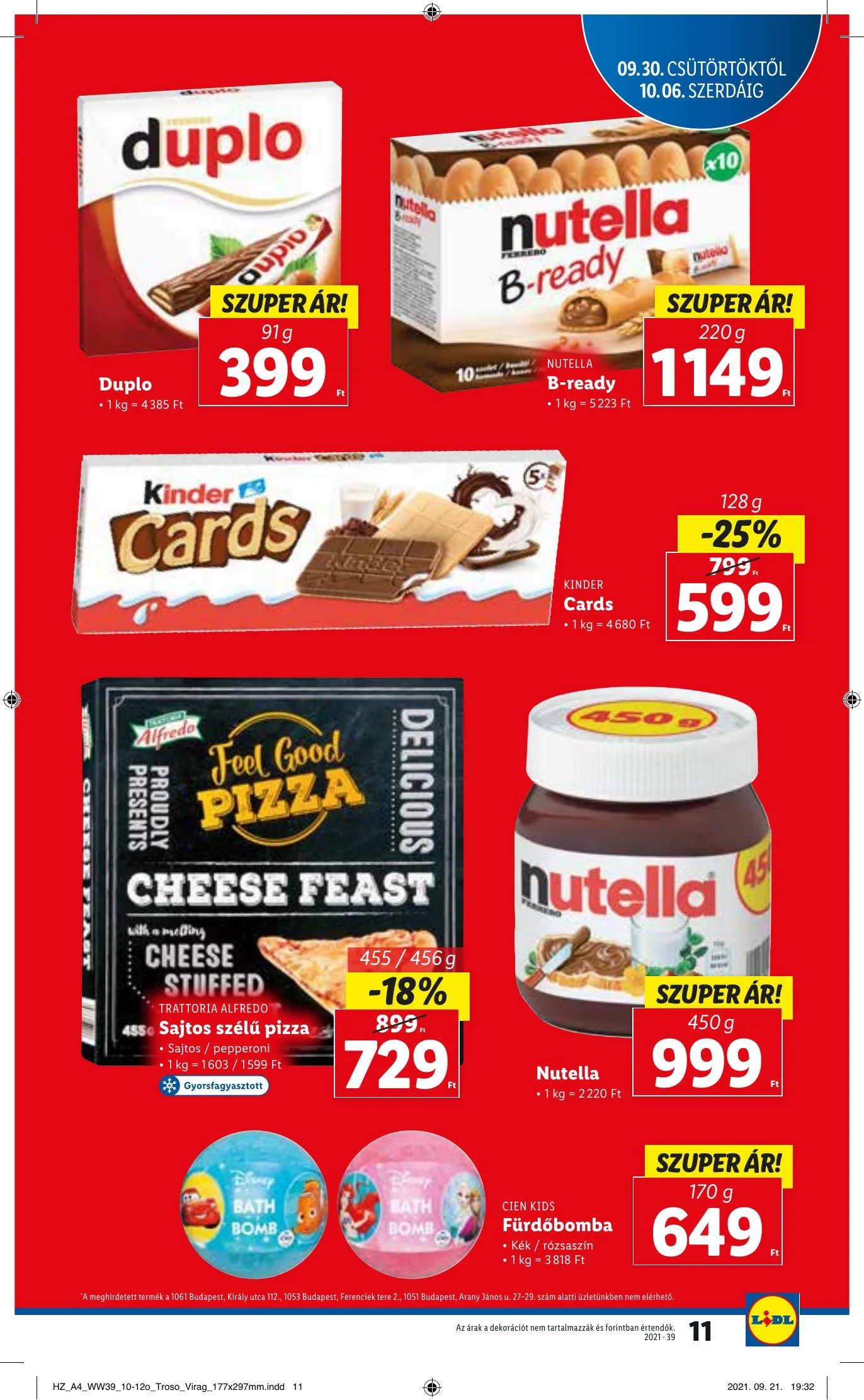 Lidl akciós újság 09.30–10.06 – 11. oldal