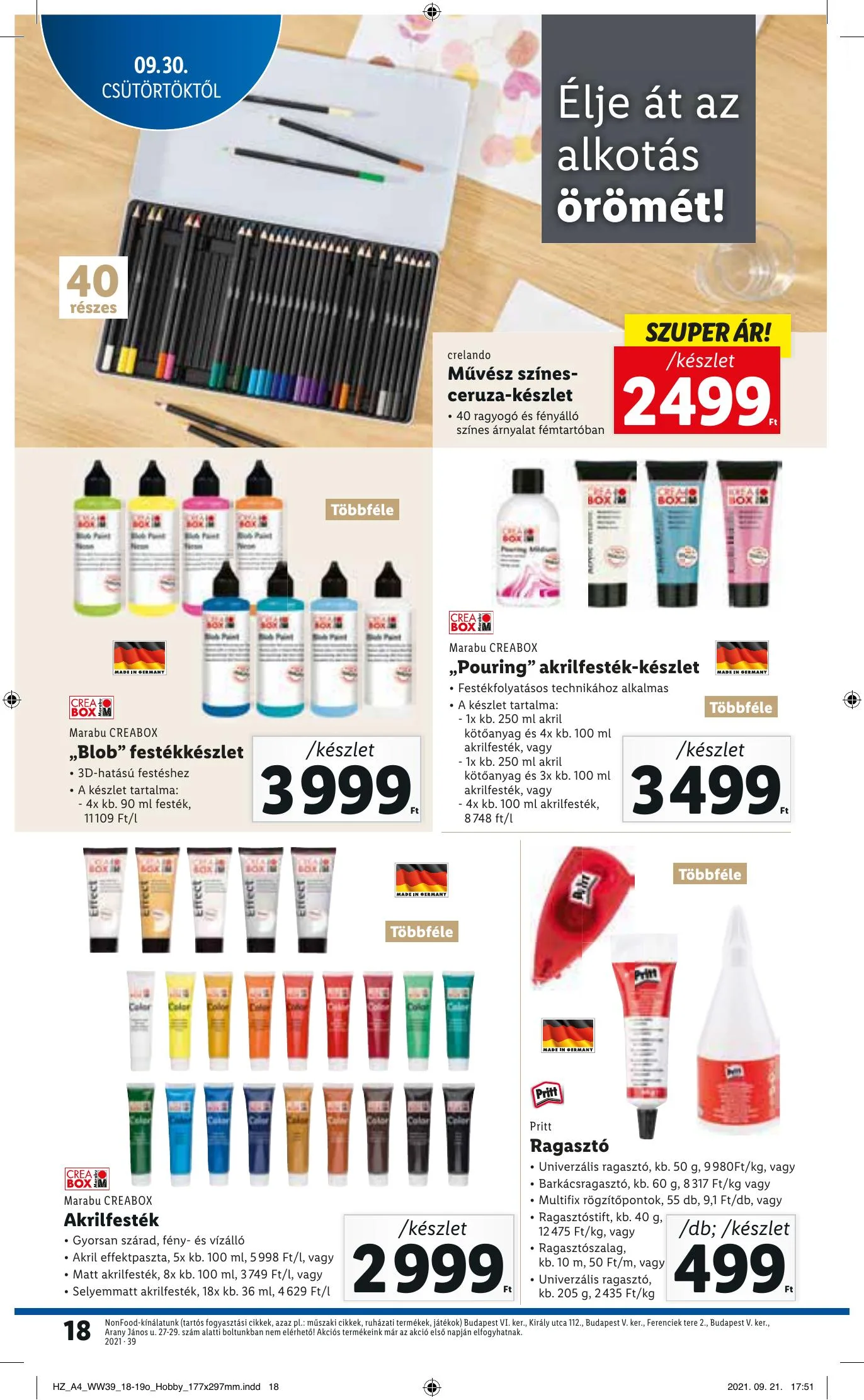 Lidl akciós újság 09.30–10.06 – 18. oldal