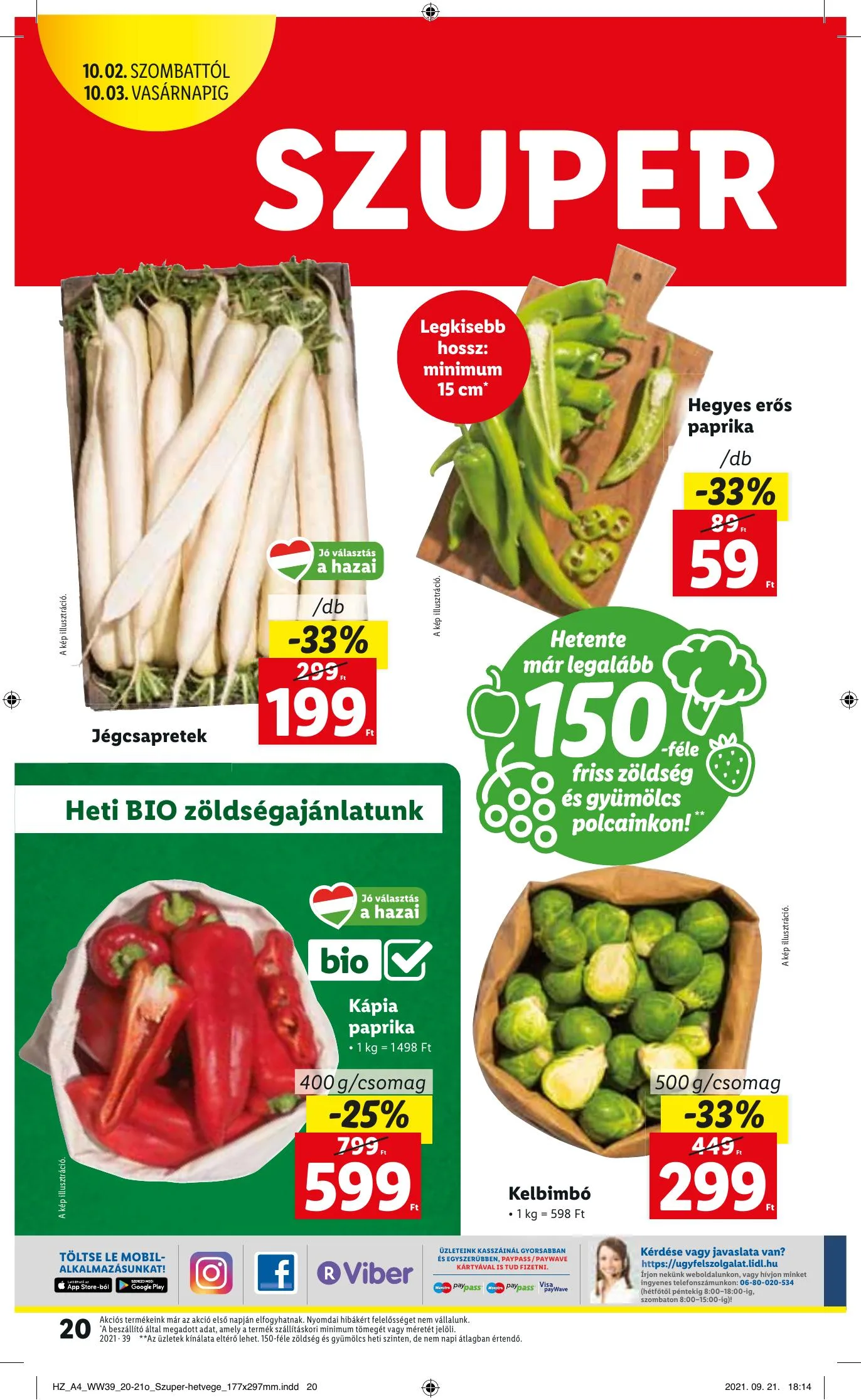 Lidl akciós újság 09.30–10.06 – 20. oldal
