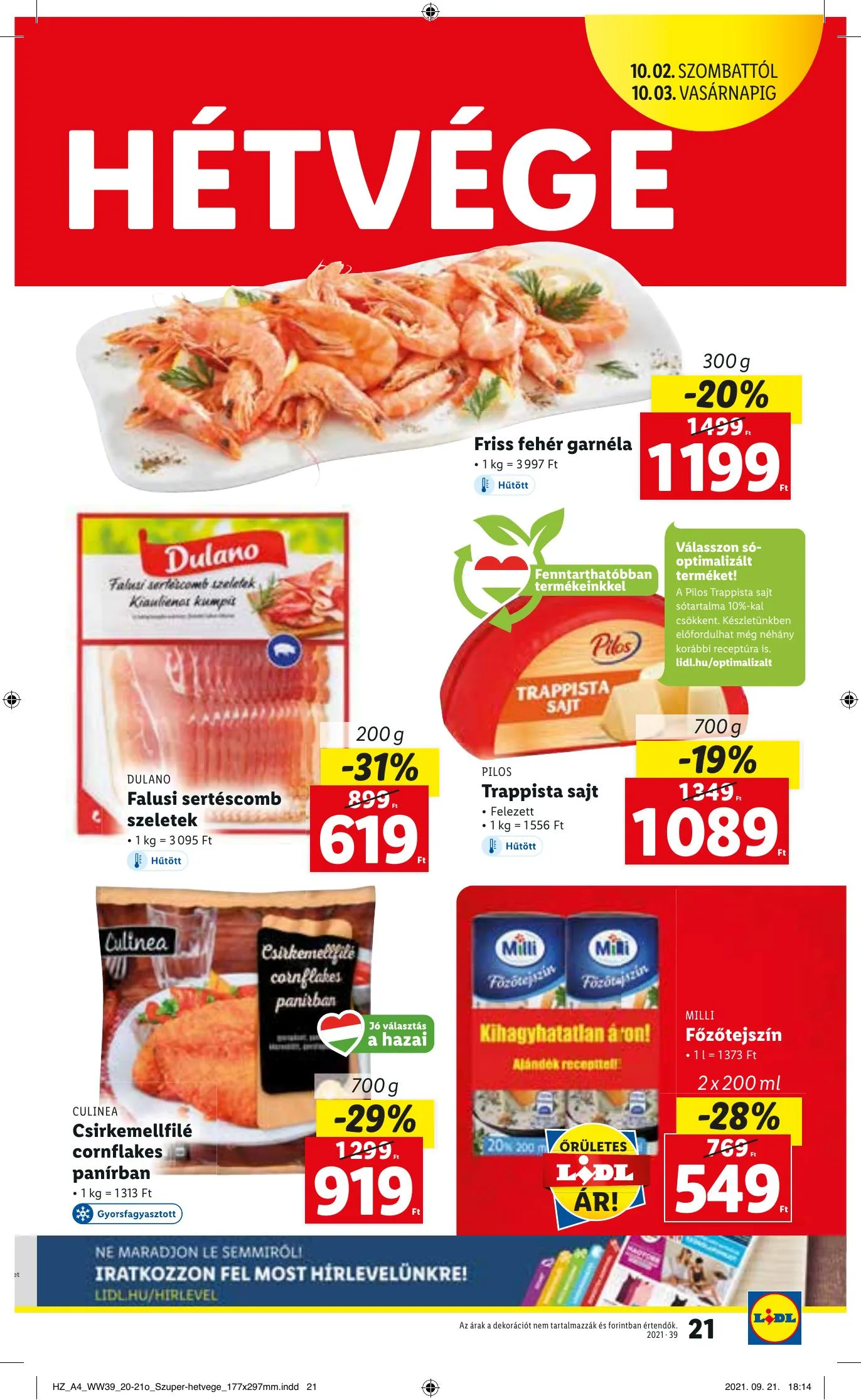 Lidl akciós újság 09.30–10.06 – 21. oldal