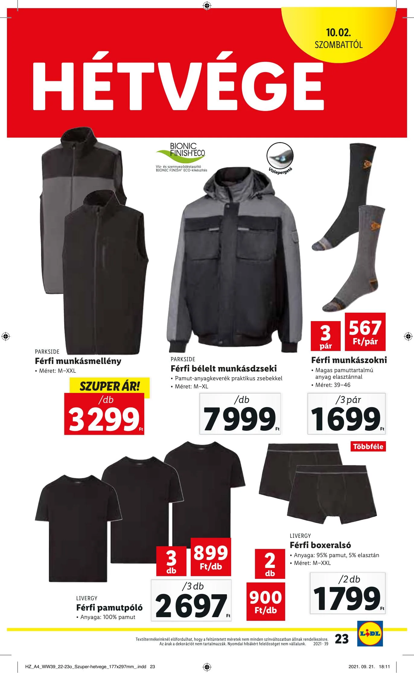 Lidl akciós újság 09.30–10.06 – 23. oldal