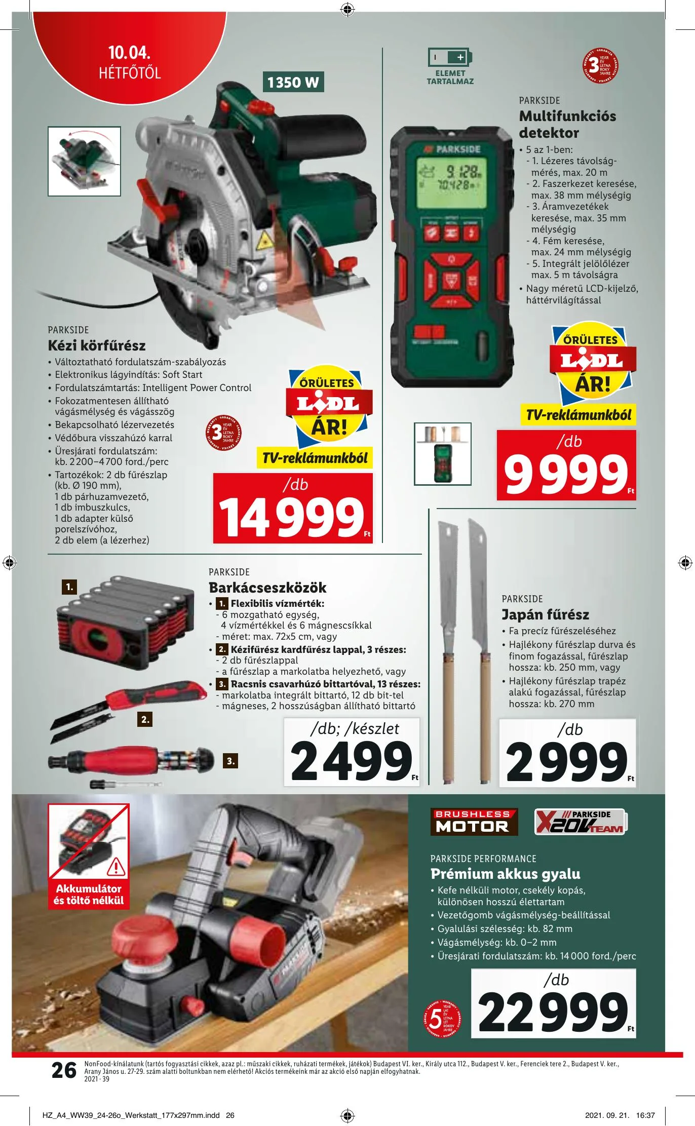 Lidl akciós újság 09.30–10.06 – 26. oldal