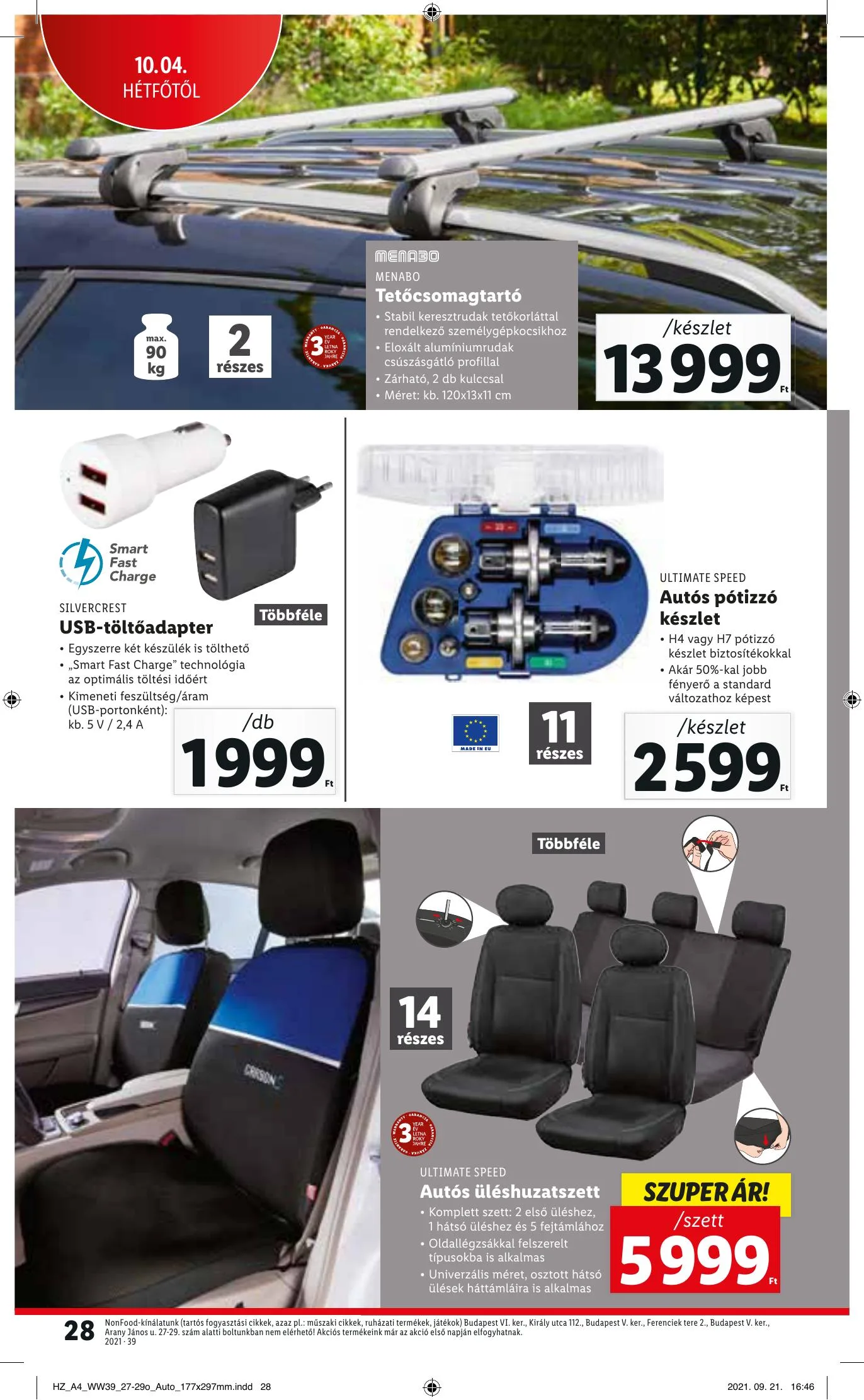Lidl akciós újság 09.30–10.06 – 28. oldal