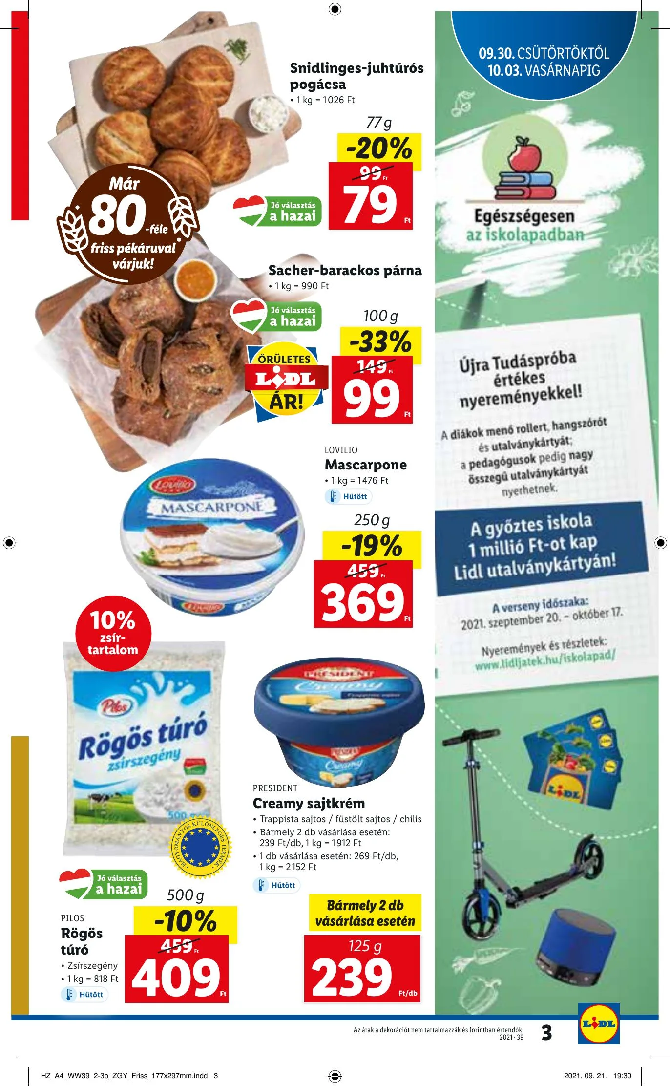 Lidl akciós újság 09.30–10.06 – 3. oldal