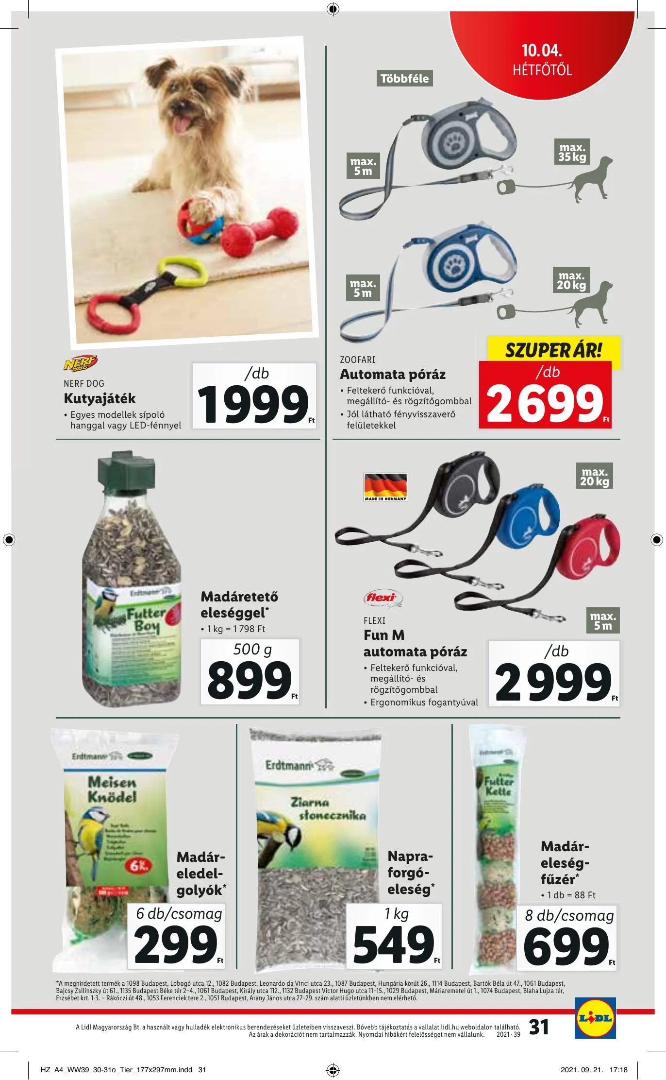 Lidl akciós újság 09.30–10.06 – 31. oldal