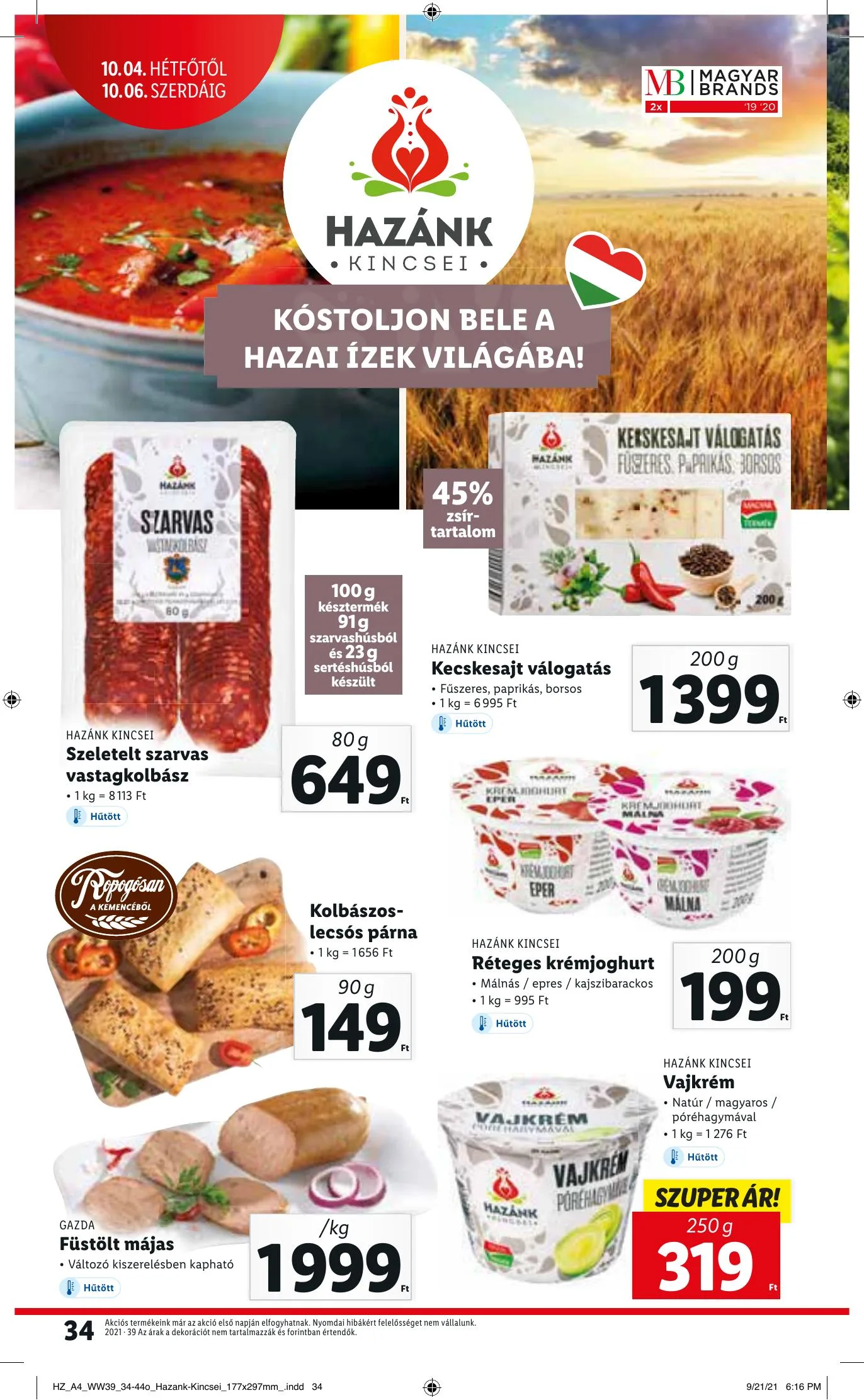 Lidl akciós újság 09.30–10.06 – 34. oldal