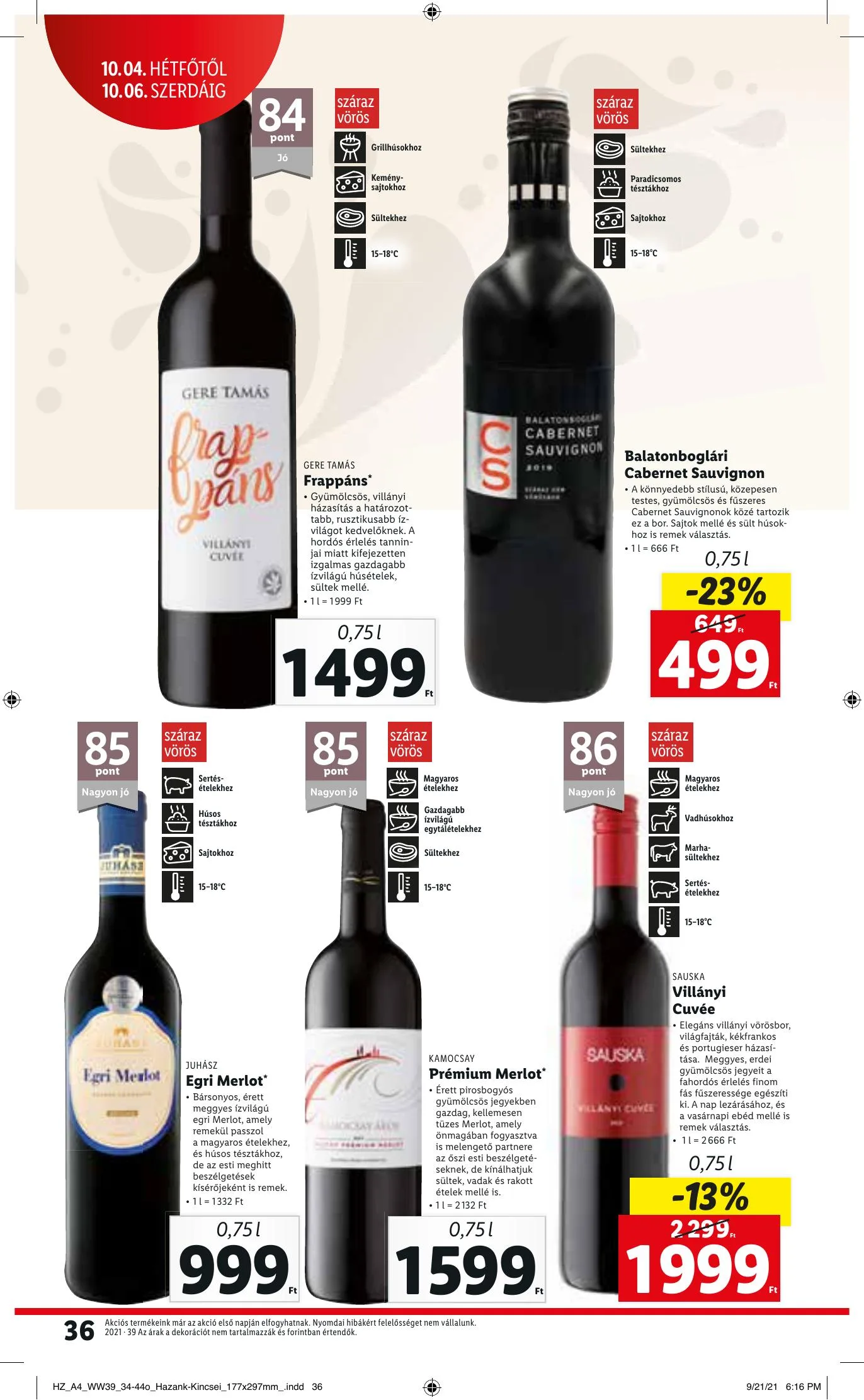 Lidl akciós újság 09.30–10.06 – 36. oldal