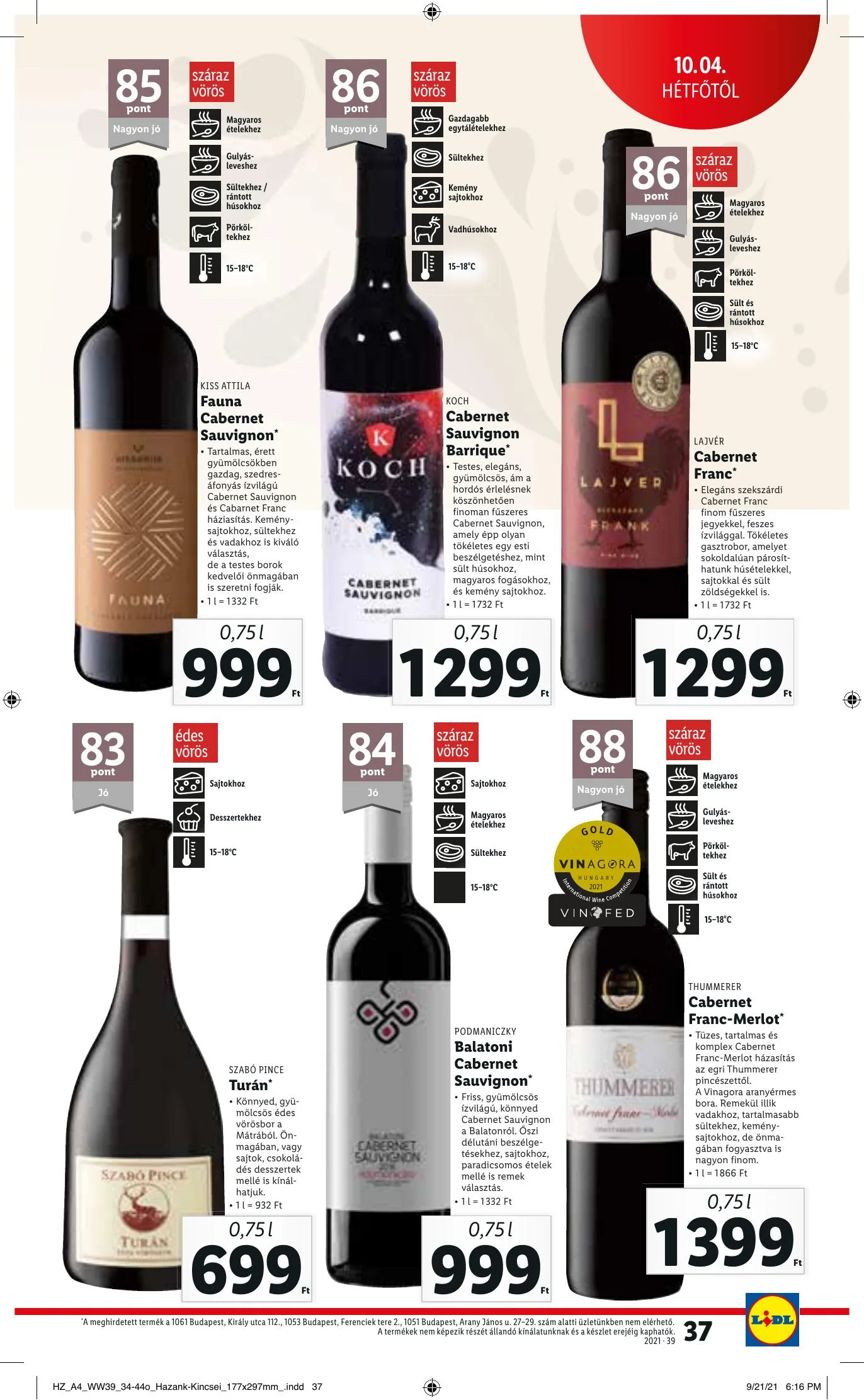 Lidl akciós újság 09.30–10.06 – 37. oldal