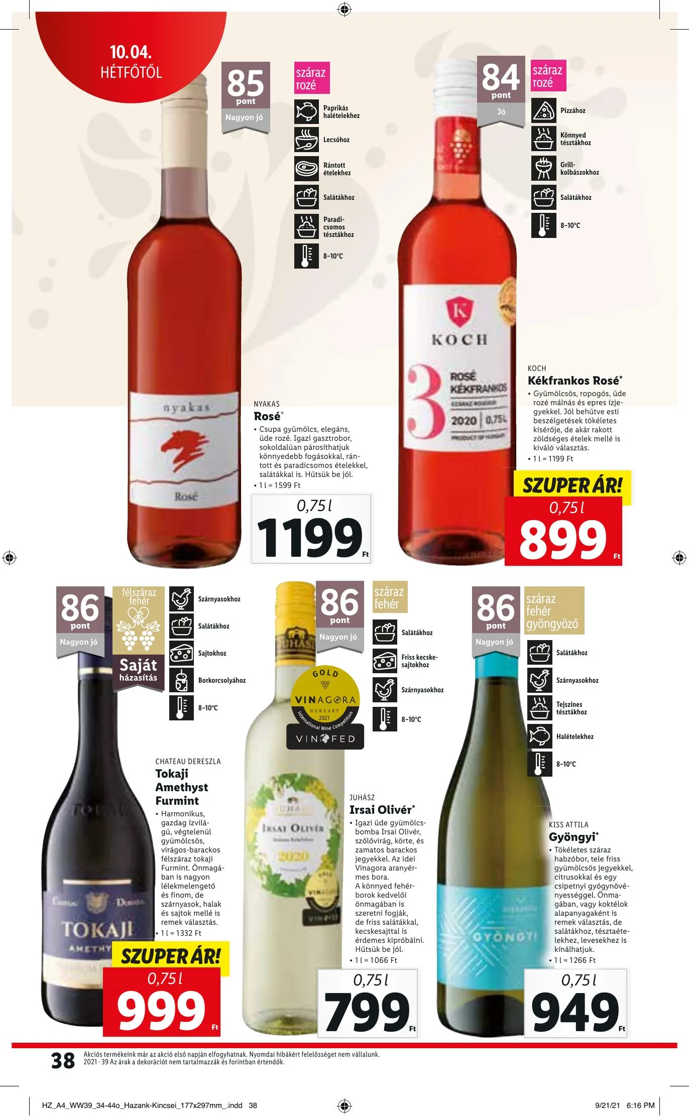 Lidl akciós újság 09.30–10.06 – 38. oldal
