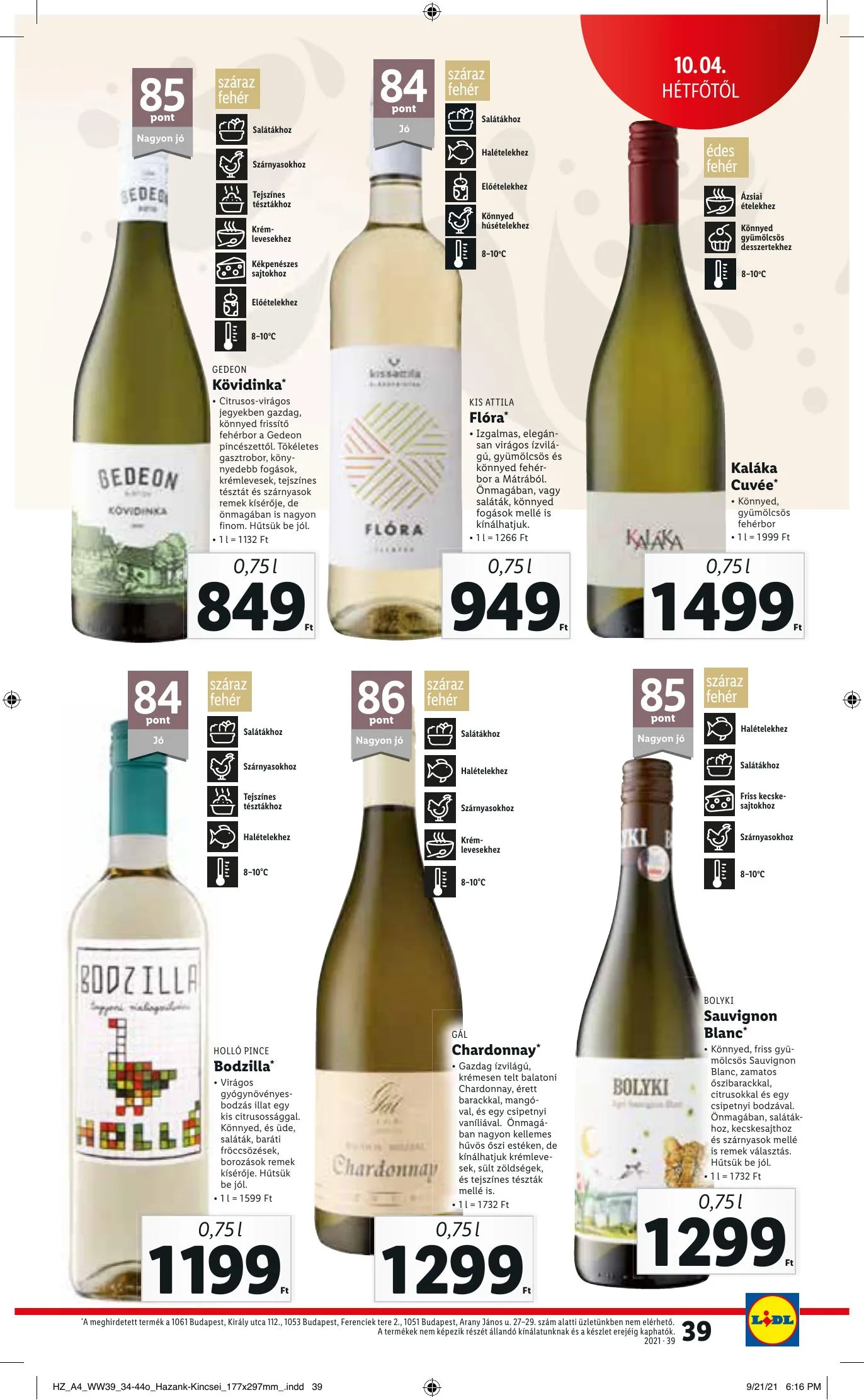 Lidl akciós újság 09.30–10.06 – 39. oldal