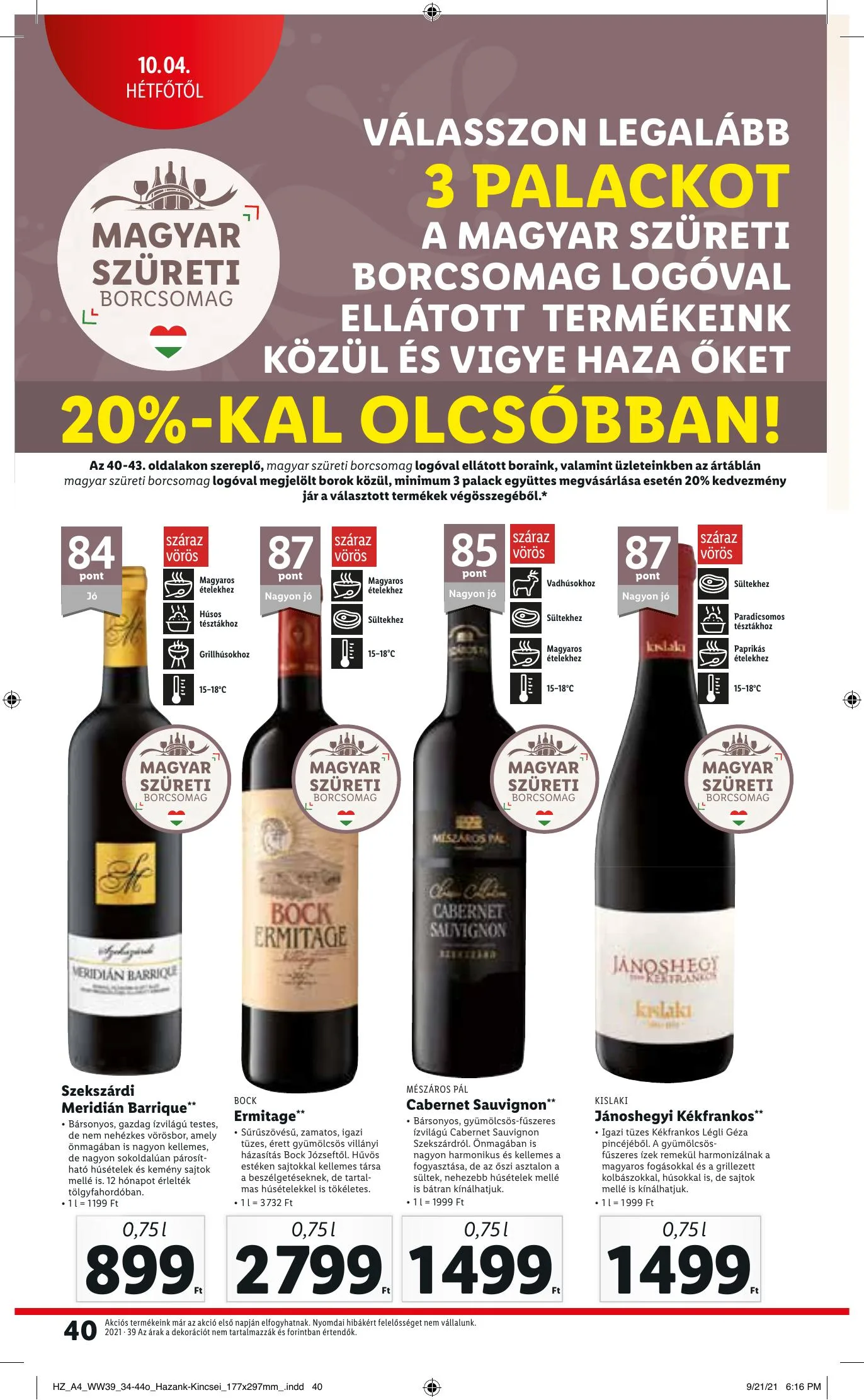 Lidl akciós újság 09.30–10.06 – 40. oldal