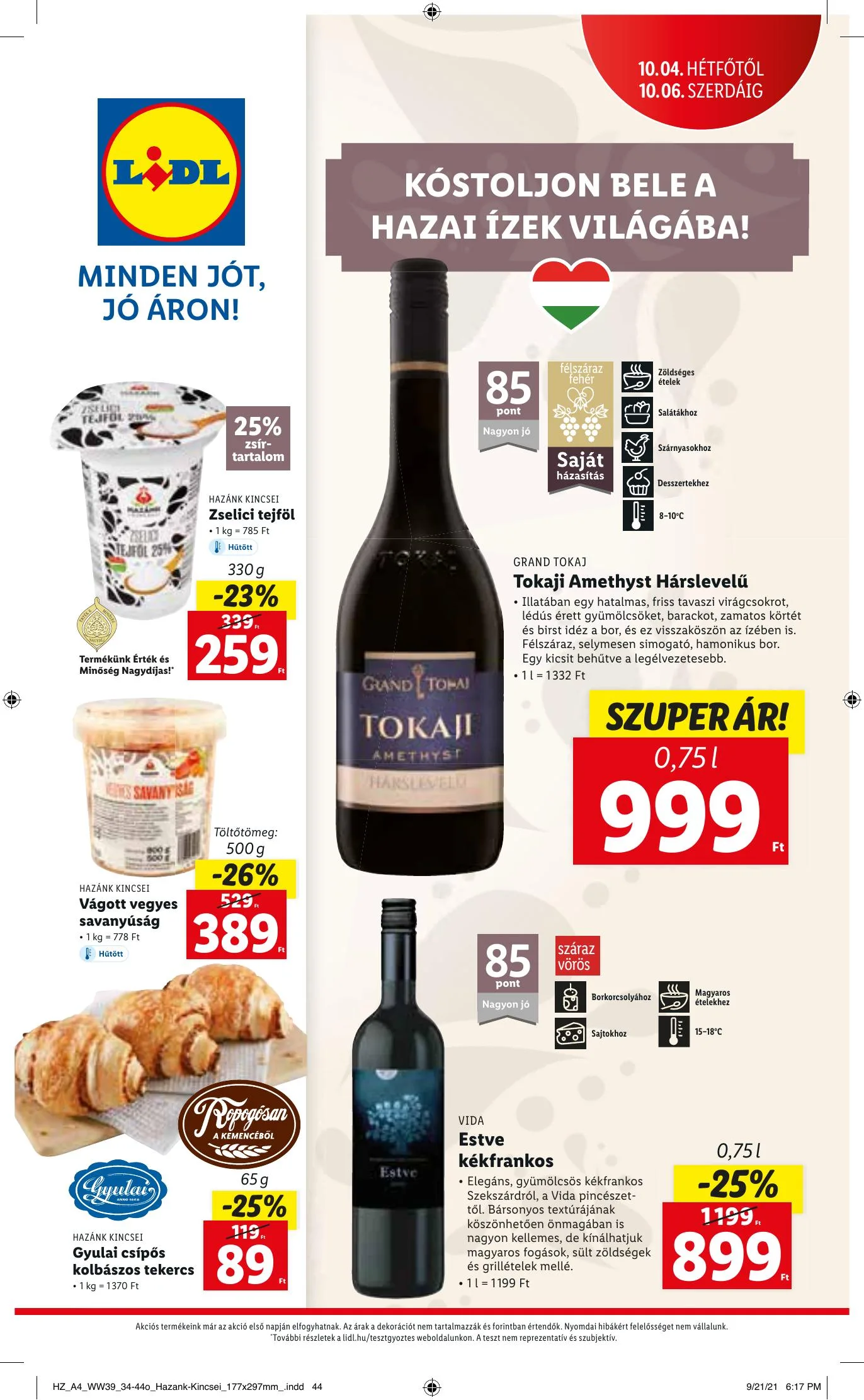 Lidl akciós újság 09.30–10.06 – 44. oldal