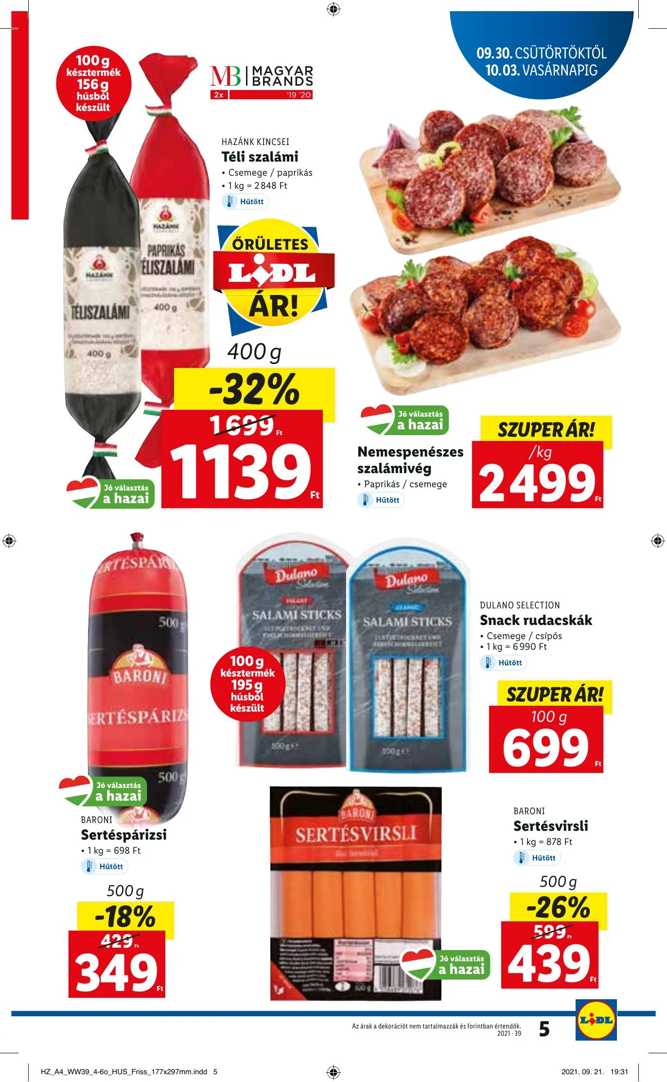 Lidl akciós újság 09.30–10.06 – 5. oldal