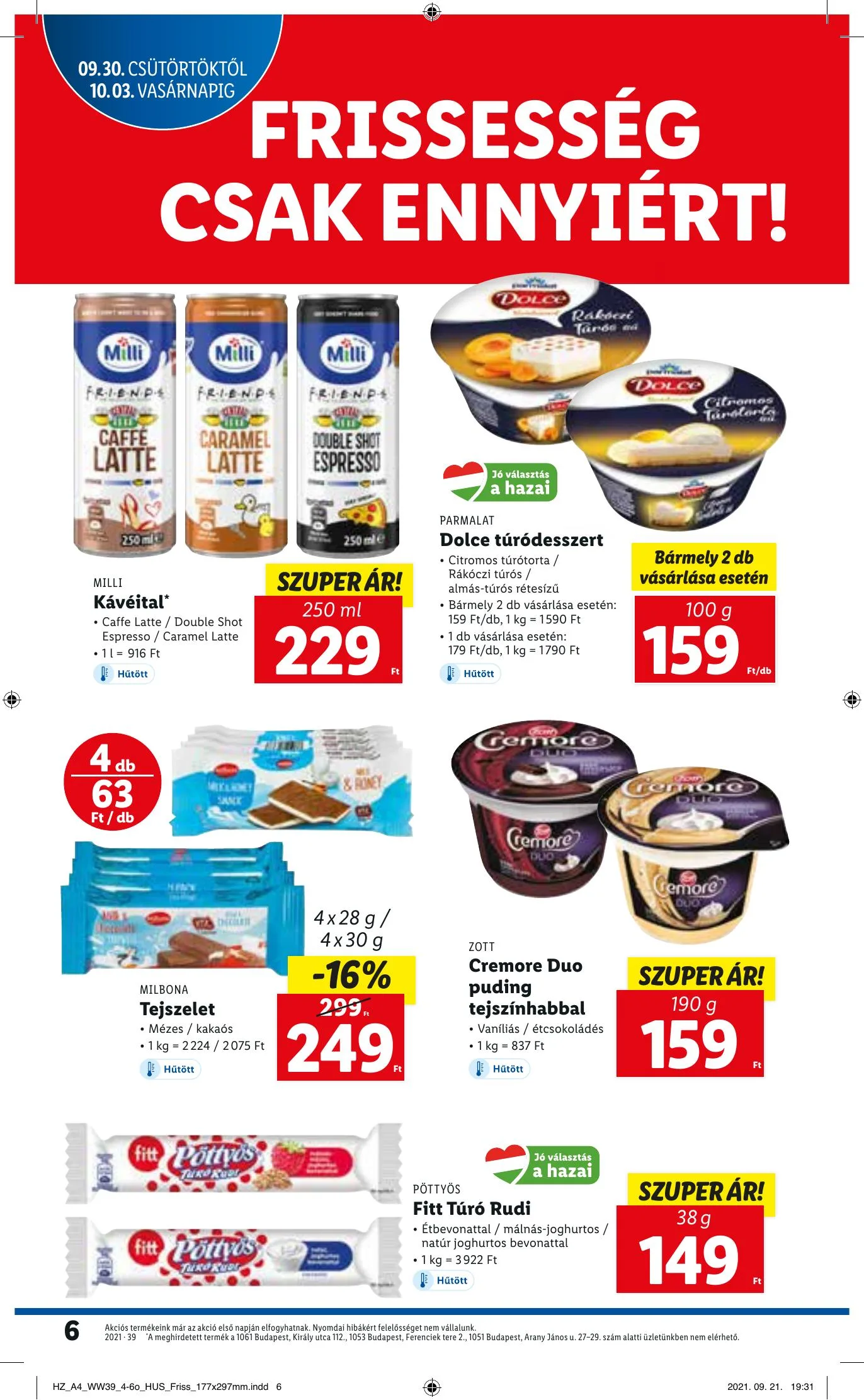 Lidl akciós újság 09.30–10.06 – 6. oldal