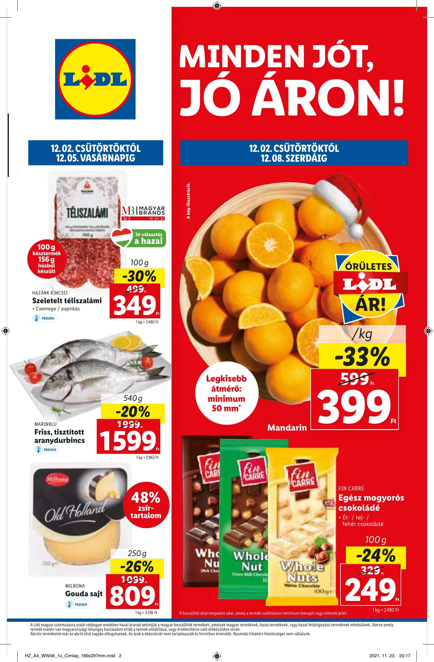 Lidl akciós újság 12.02–12.08