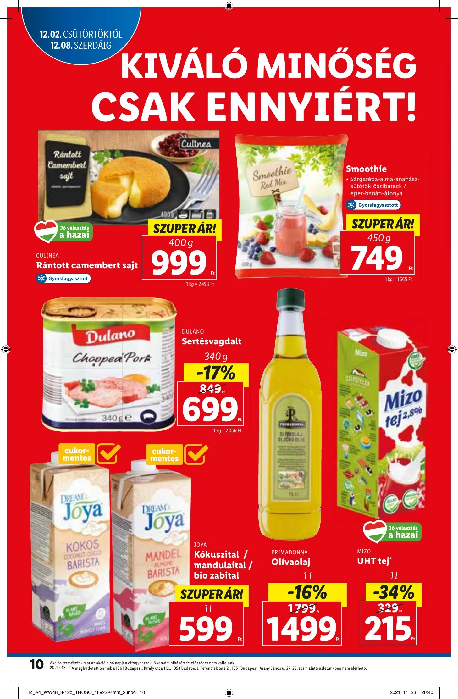 Lidl akciós újság 12.02–12.08 – 10. oldal