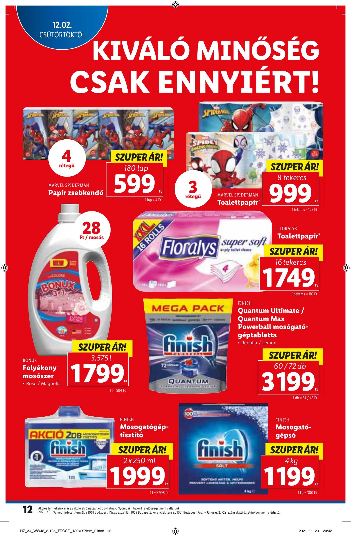 Lidl akciós újság 12.02–12.08 – 12. oldal