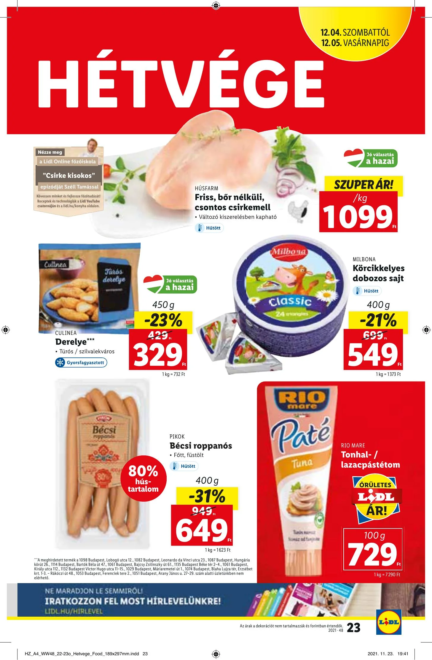 Lidl akciós újság 12.02–12.08 – 23. oldal