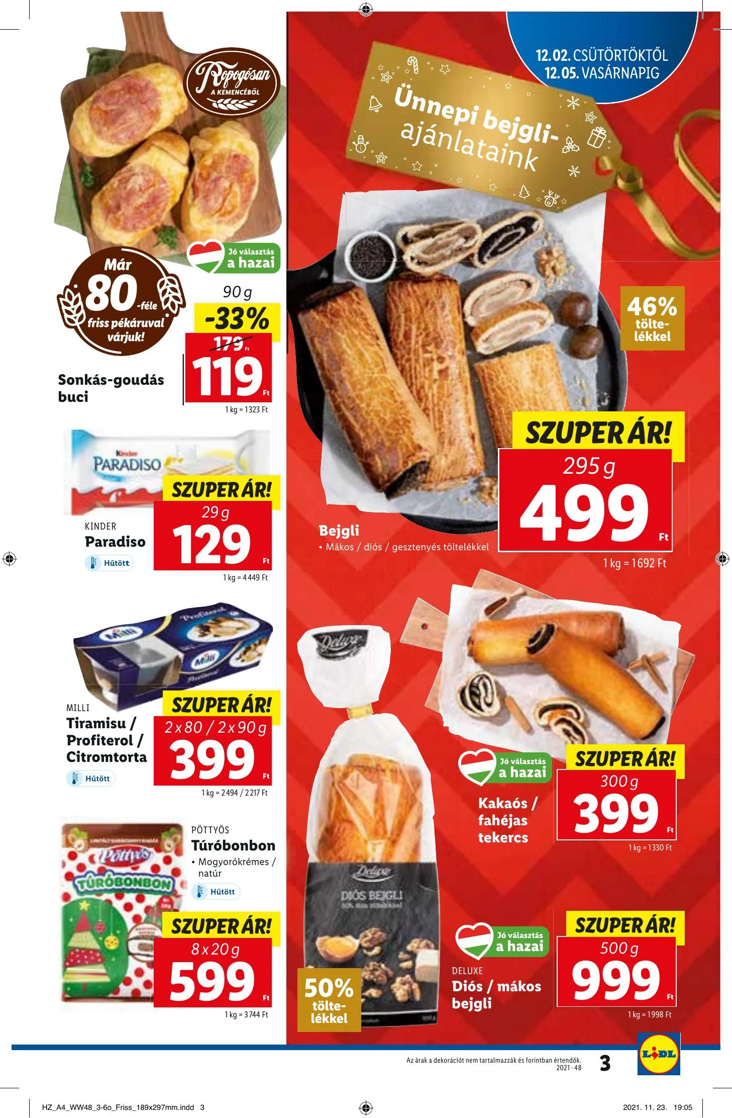Lidl akciós újság 12.02–12.08 – 3. oldal