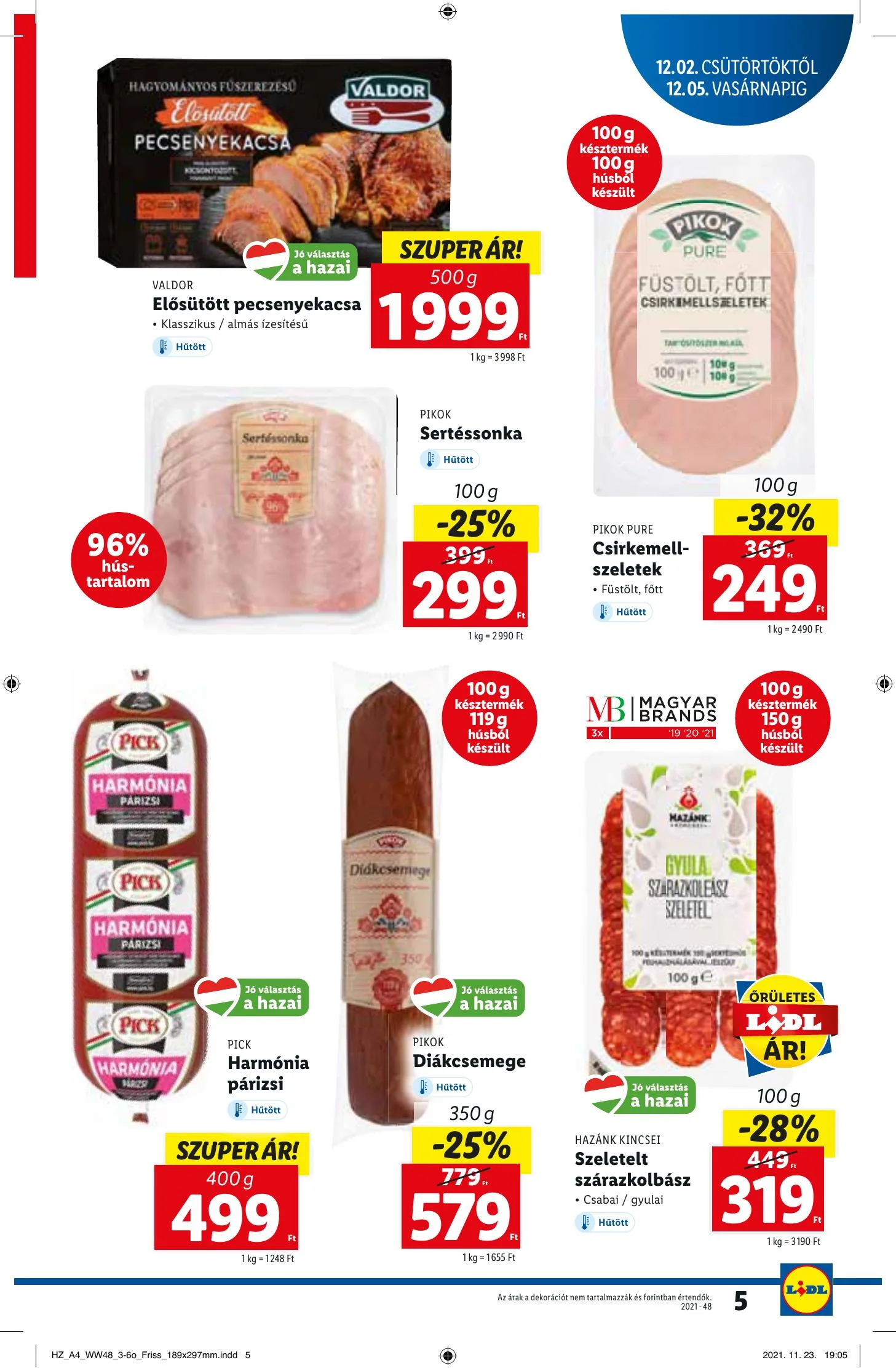 Lidl akciós újság 12.02–12.08 – 5. oldal