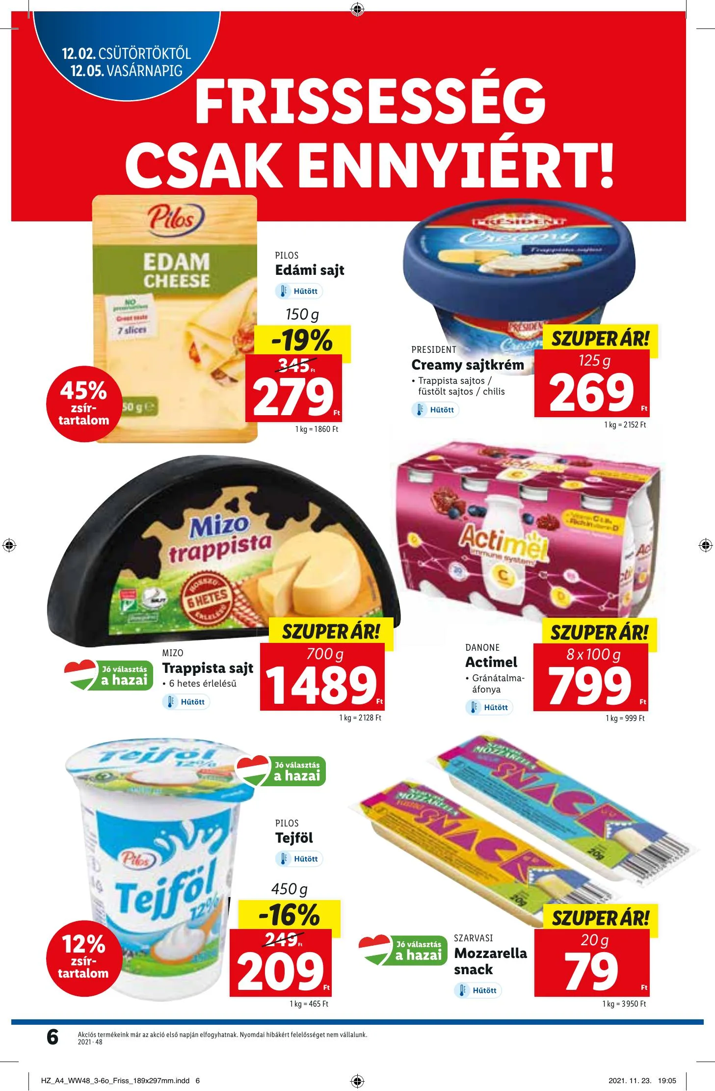 Lidl akciós újság 12.02–12.08 – 6. oldal