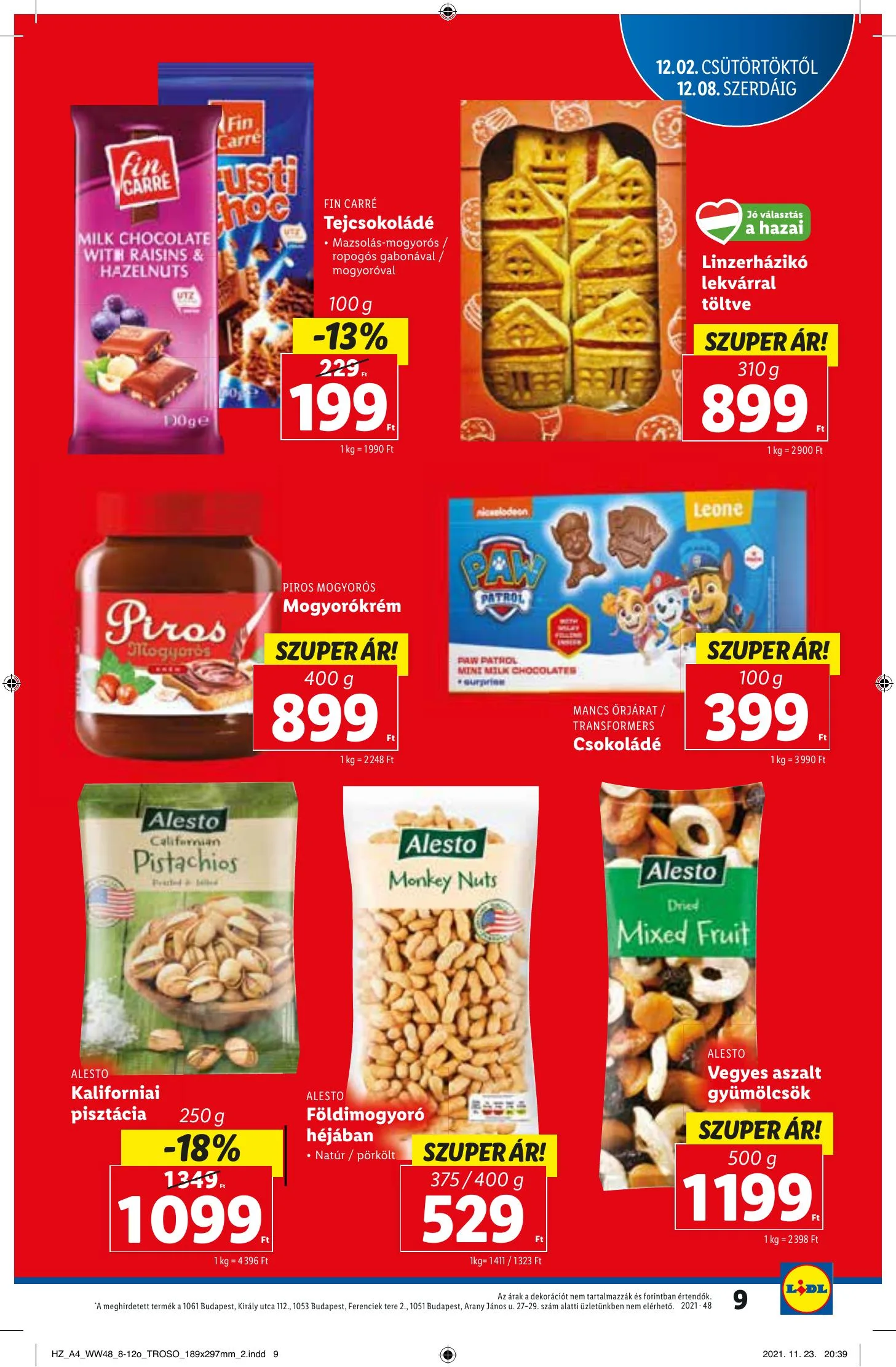 Lidl akciós újság 12.02–12.08 – 9. oldal