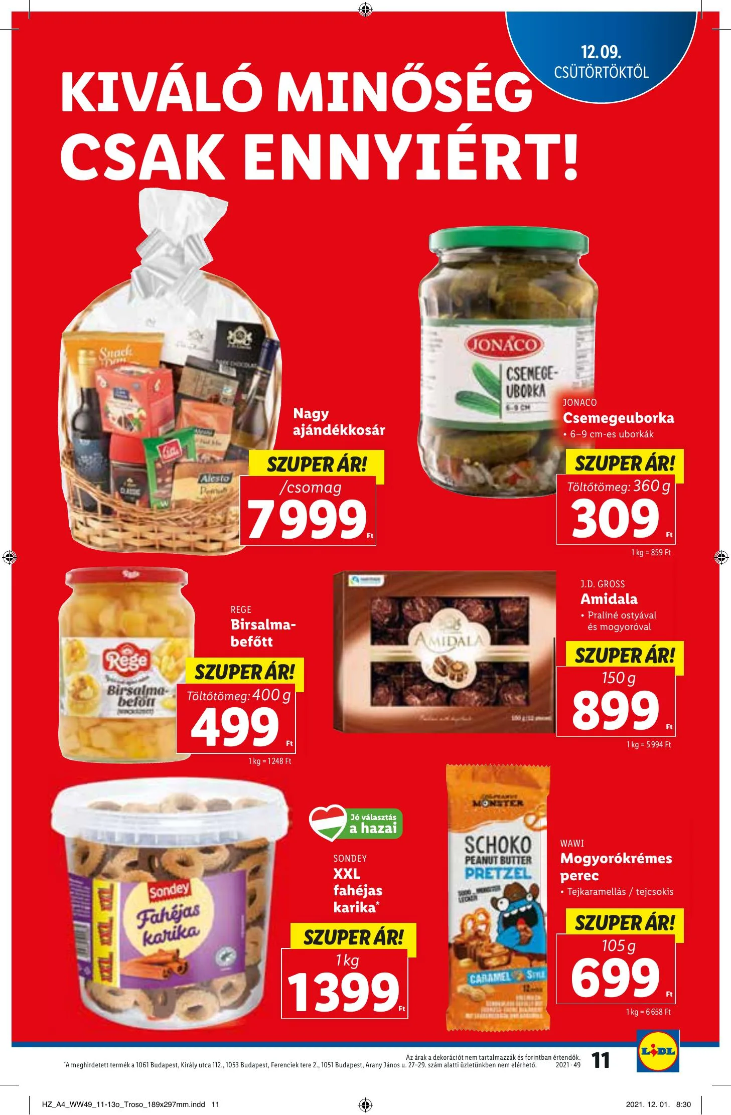 Lidl akciós újság 12.09–12.15 – 11. oldal