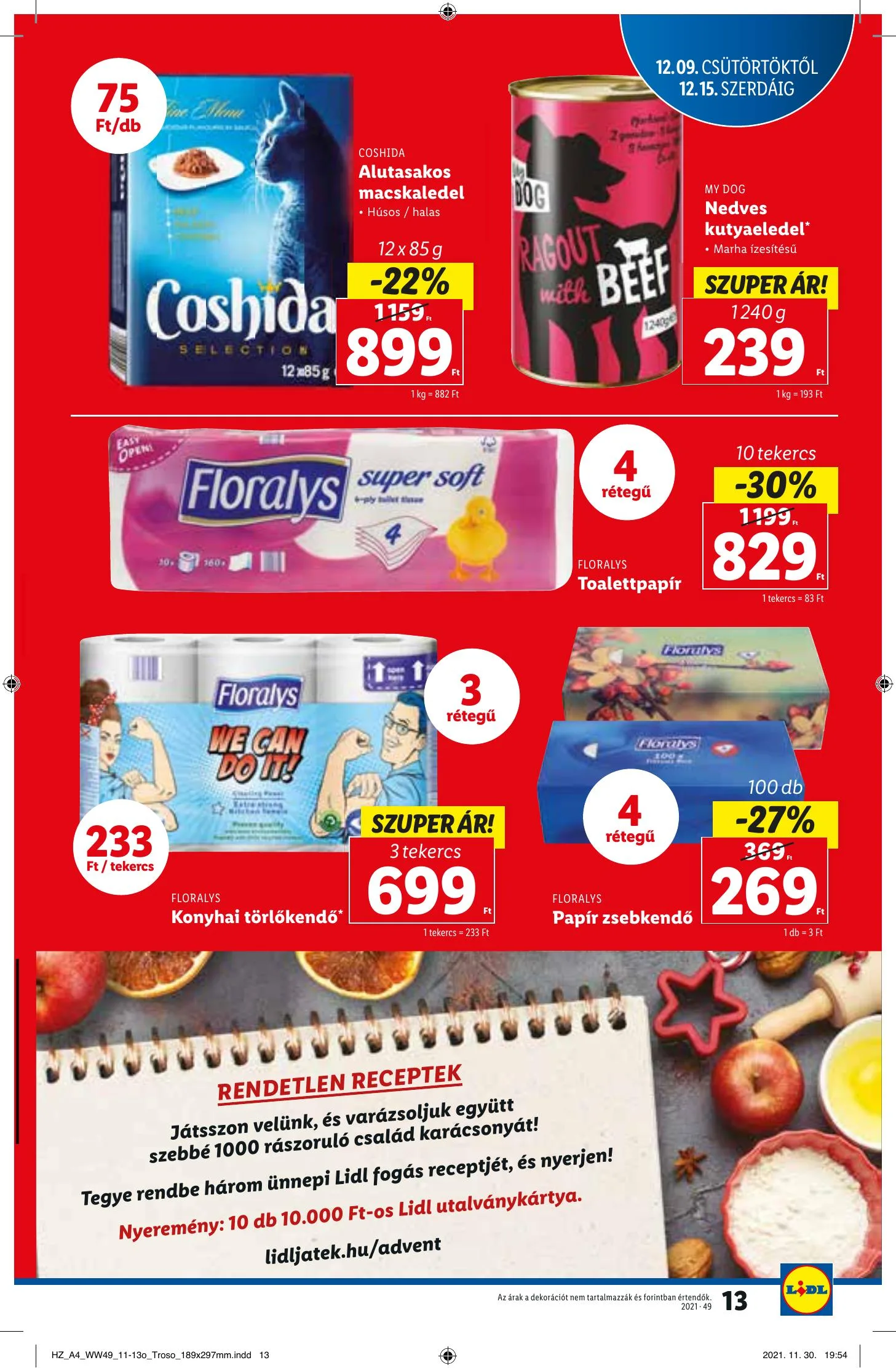 Lidl akciós újság 12.09–12.15 – 13. oldal