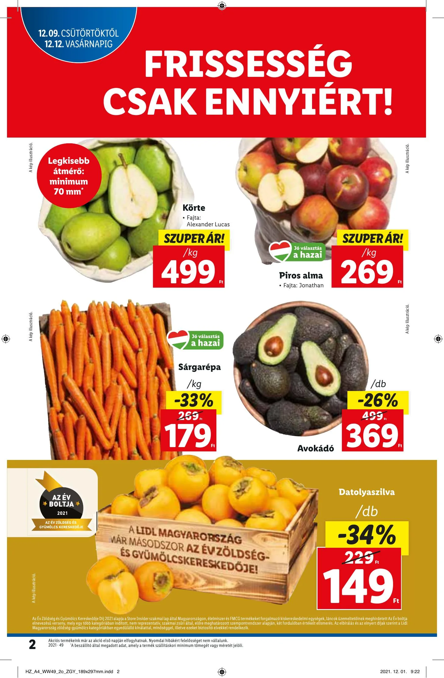 Lidl akciós újság 12.09–12.15 – 2. oldal